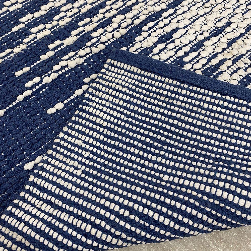 3’ x 4’ Blue and White Transition Area Rug