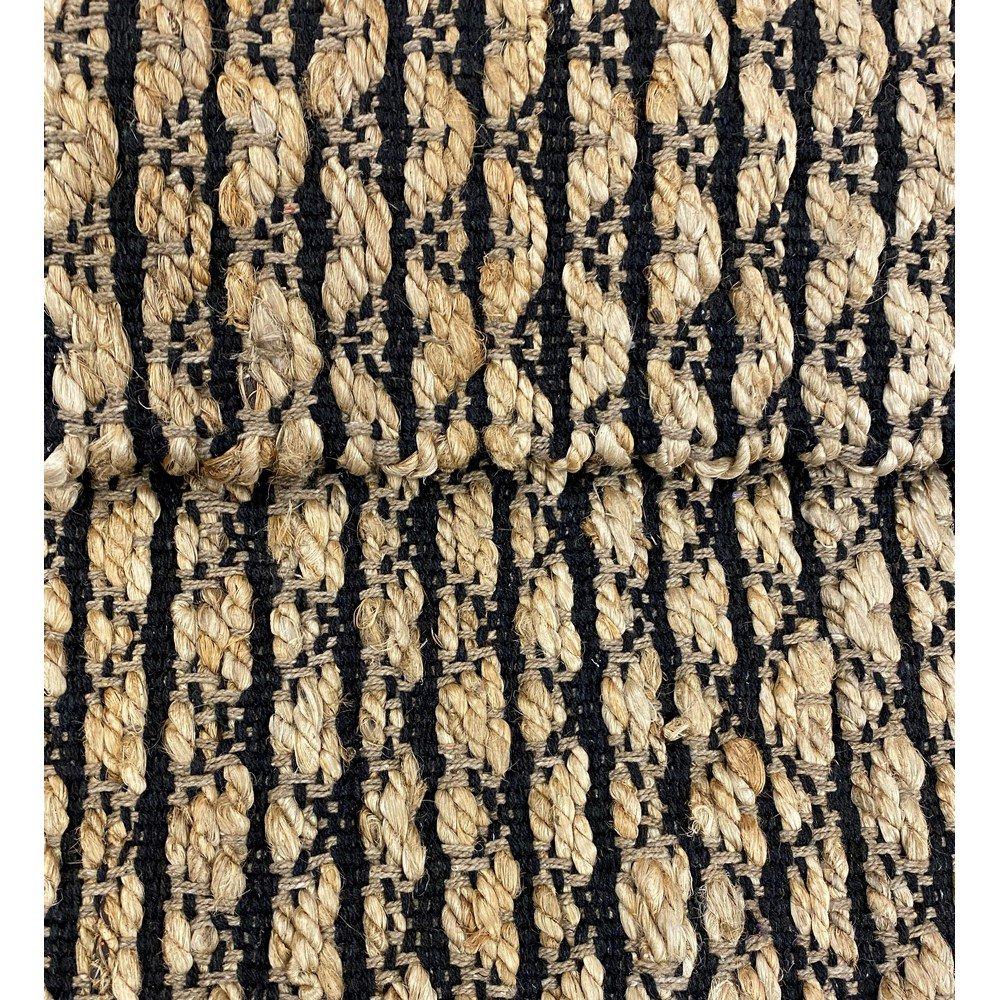 2’ x 3’ Tan and Black Ornate Geometric Scatter Rug