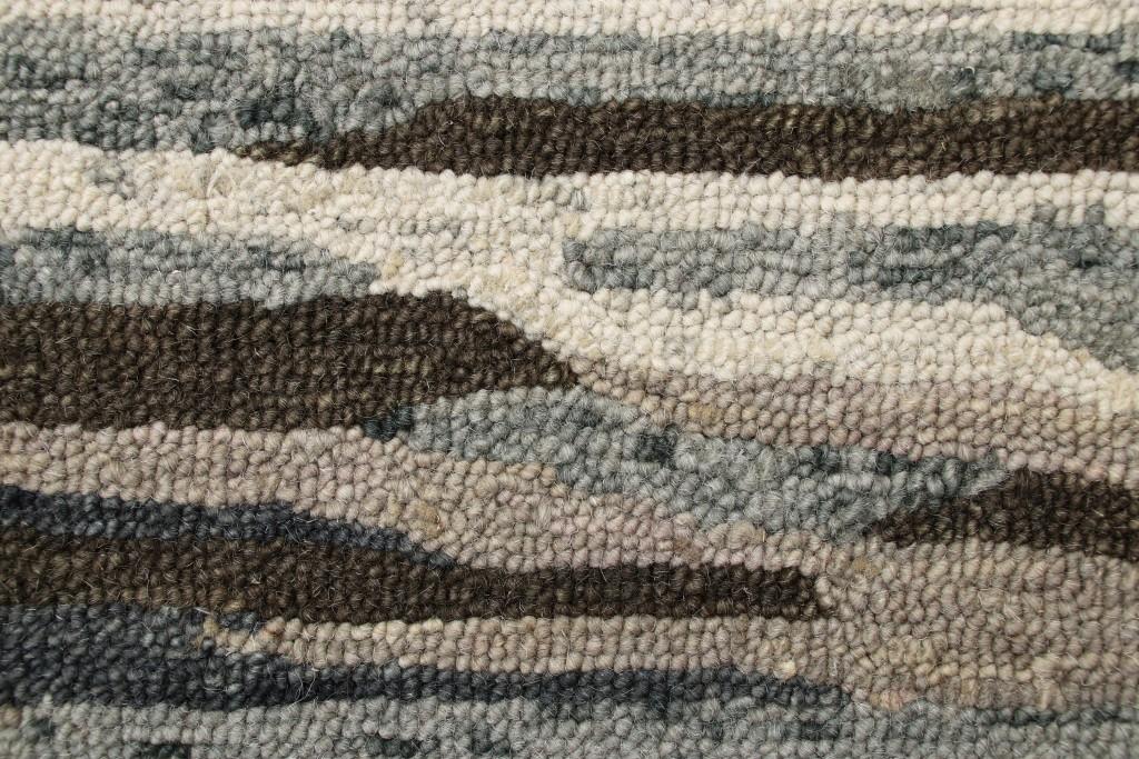 6’ Round Brown and Gray Camouflage Area Rug