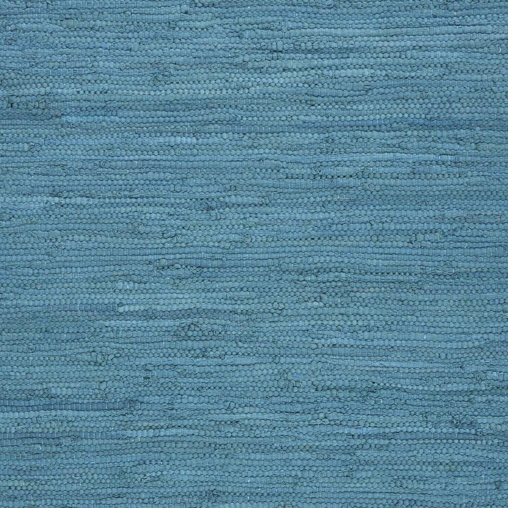 3’ x 4’ Blue and Tan Braided Border Area Rug