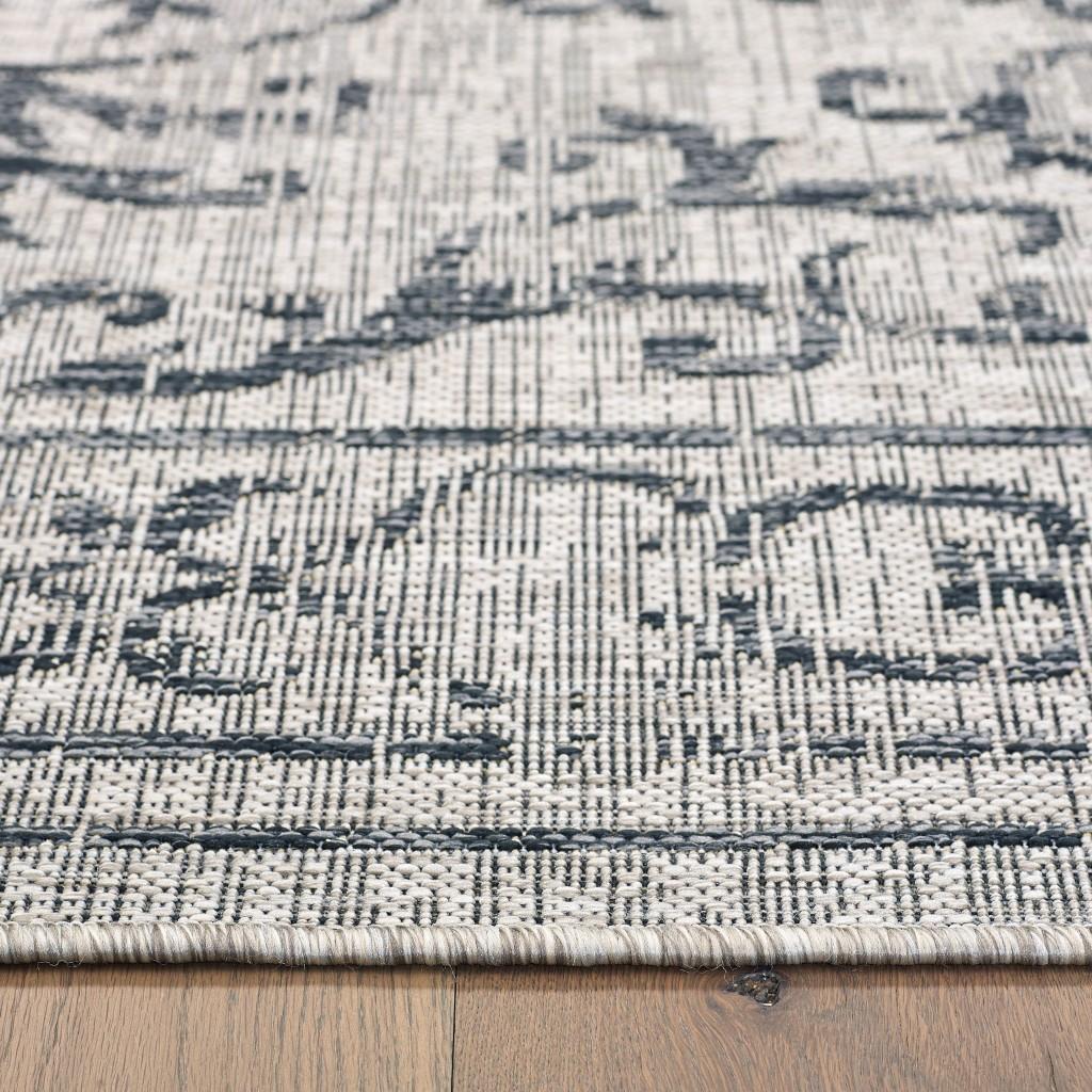 2’ x 3’ Grayscale Indoor Outdoor Scatter Rug