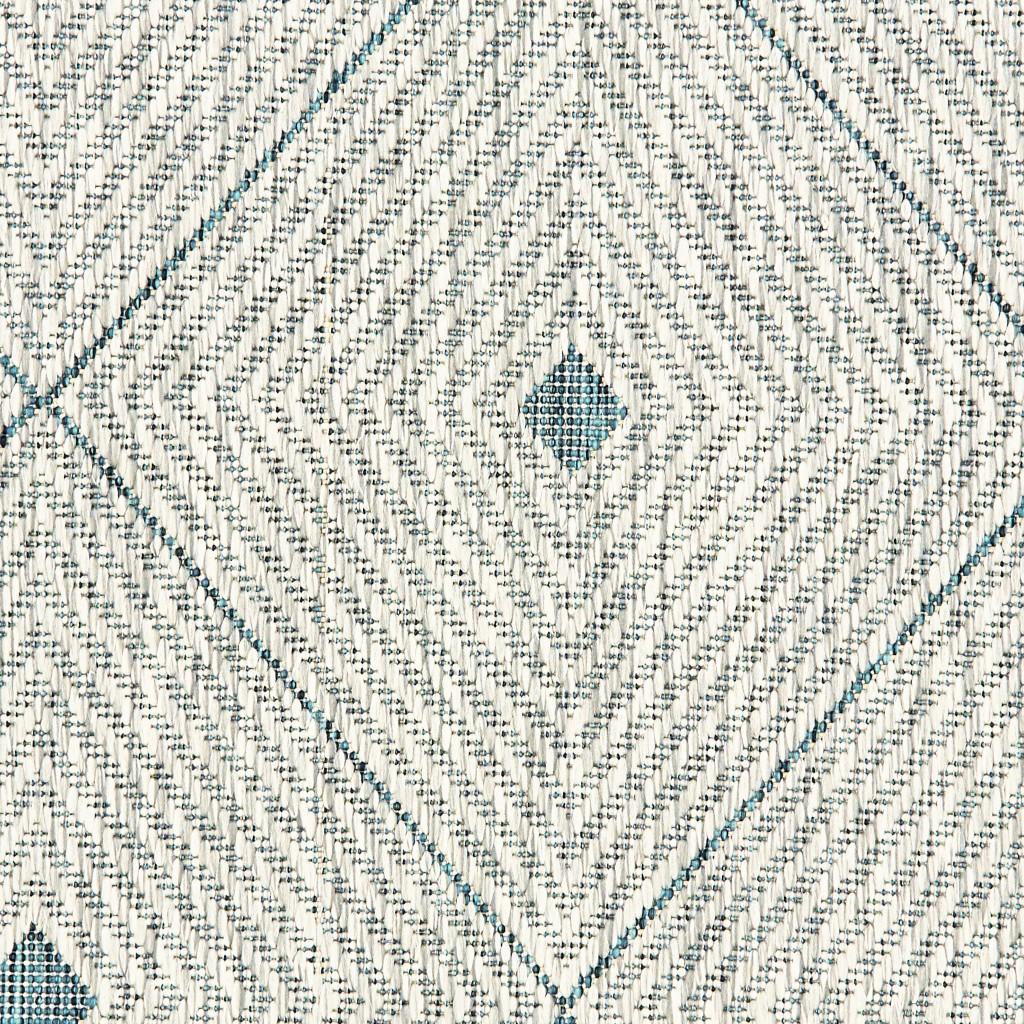 5’ x 8’ Blue Diamonds Indoor Outdoor Area Rug