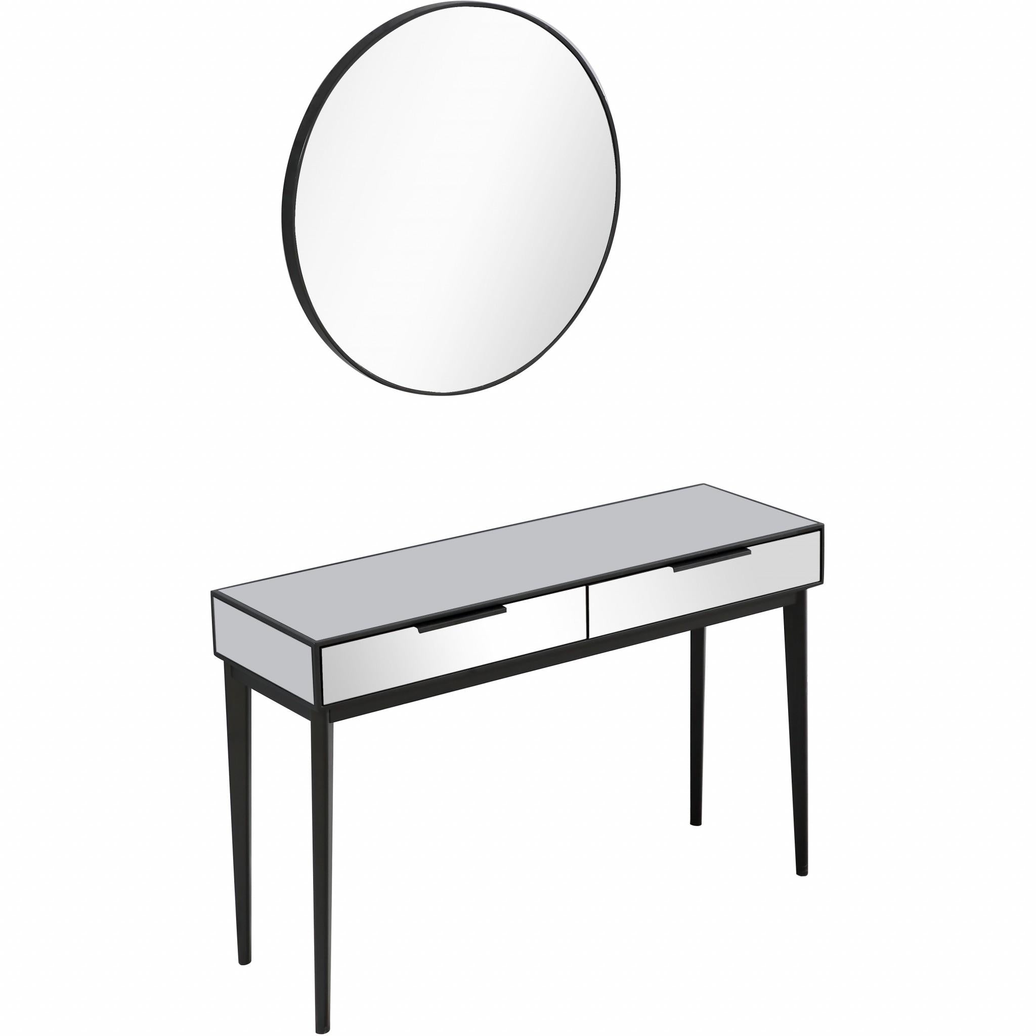 Smokey Grey Mirror and Console Table