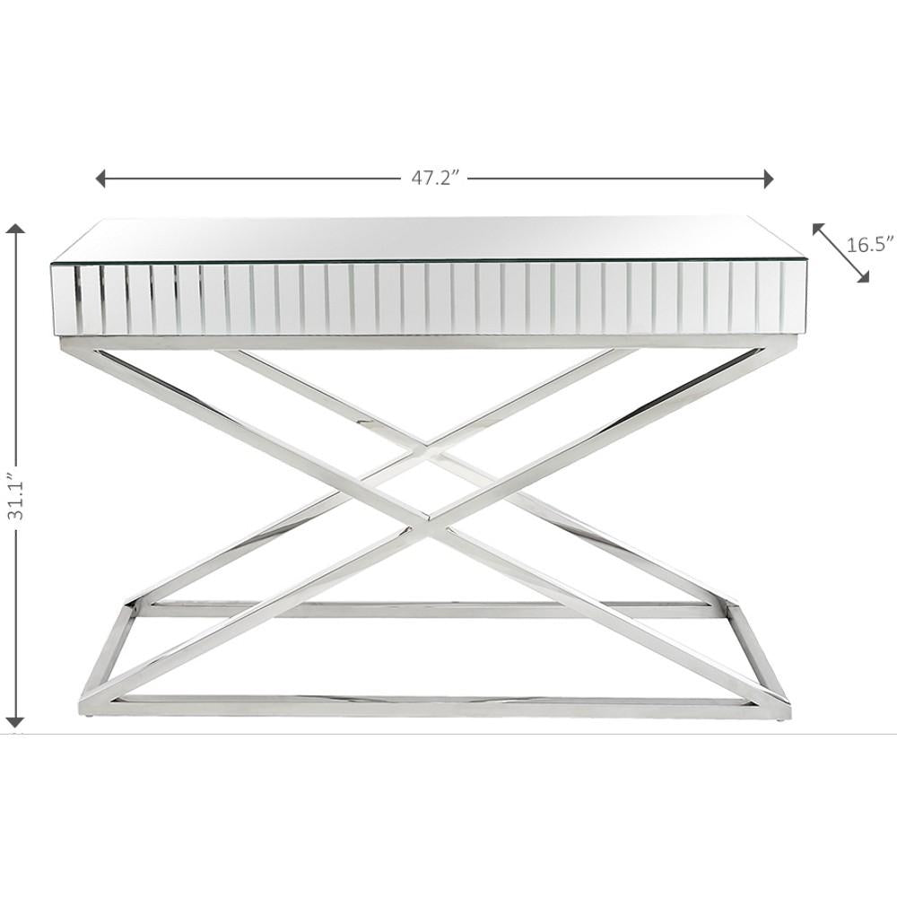 X Shaped Console Table