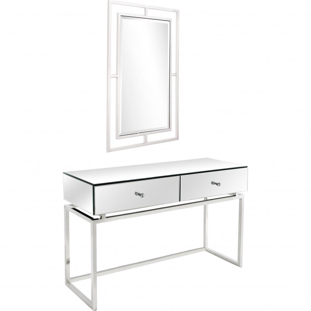 Silver Chic Mirror and Console Table