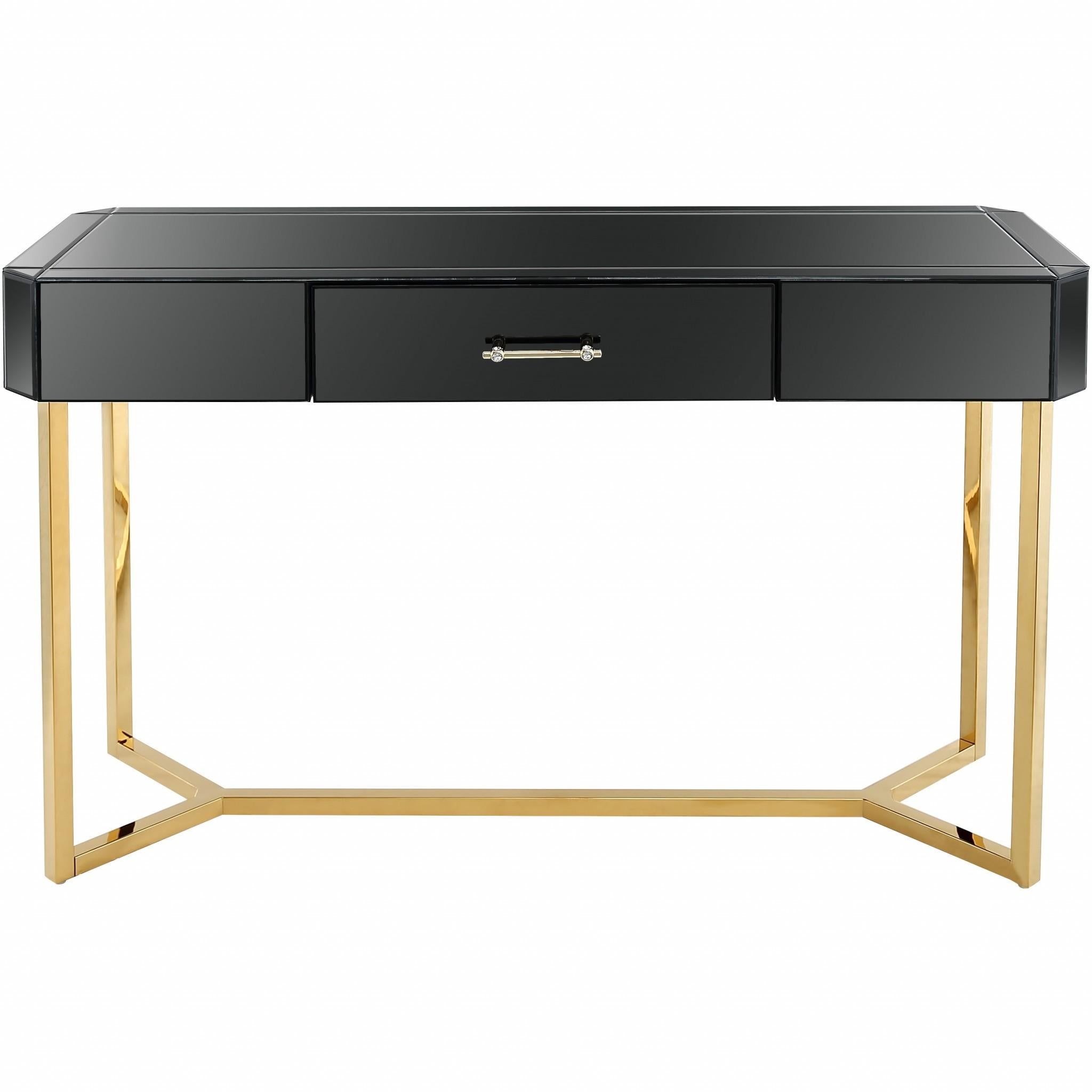 Black and Gold Console Table