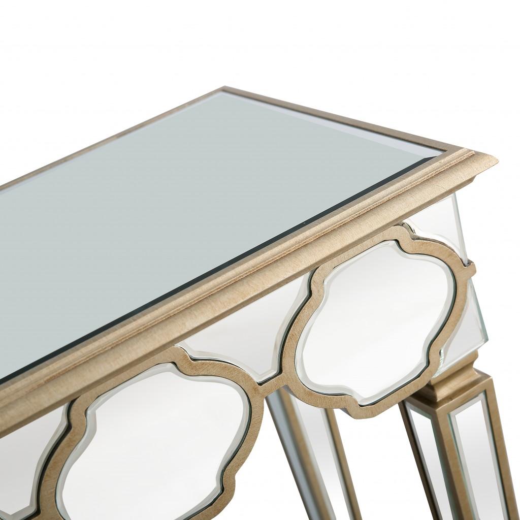 Scalloped Edge Console Table