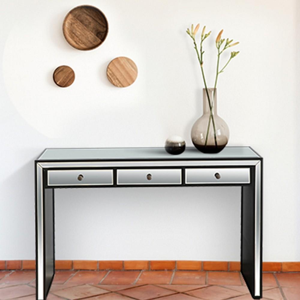 Bold and Black Console Table