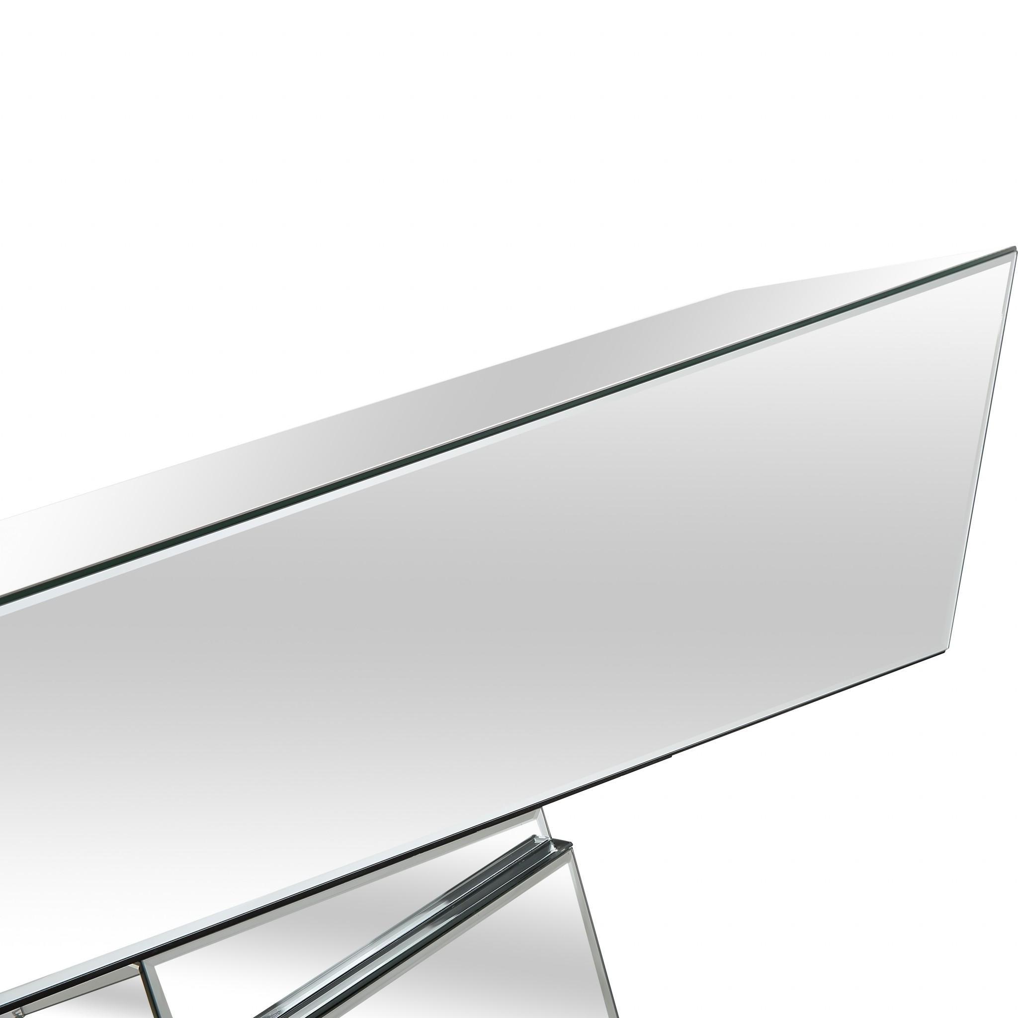 Silver 3D Console Table