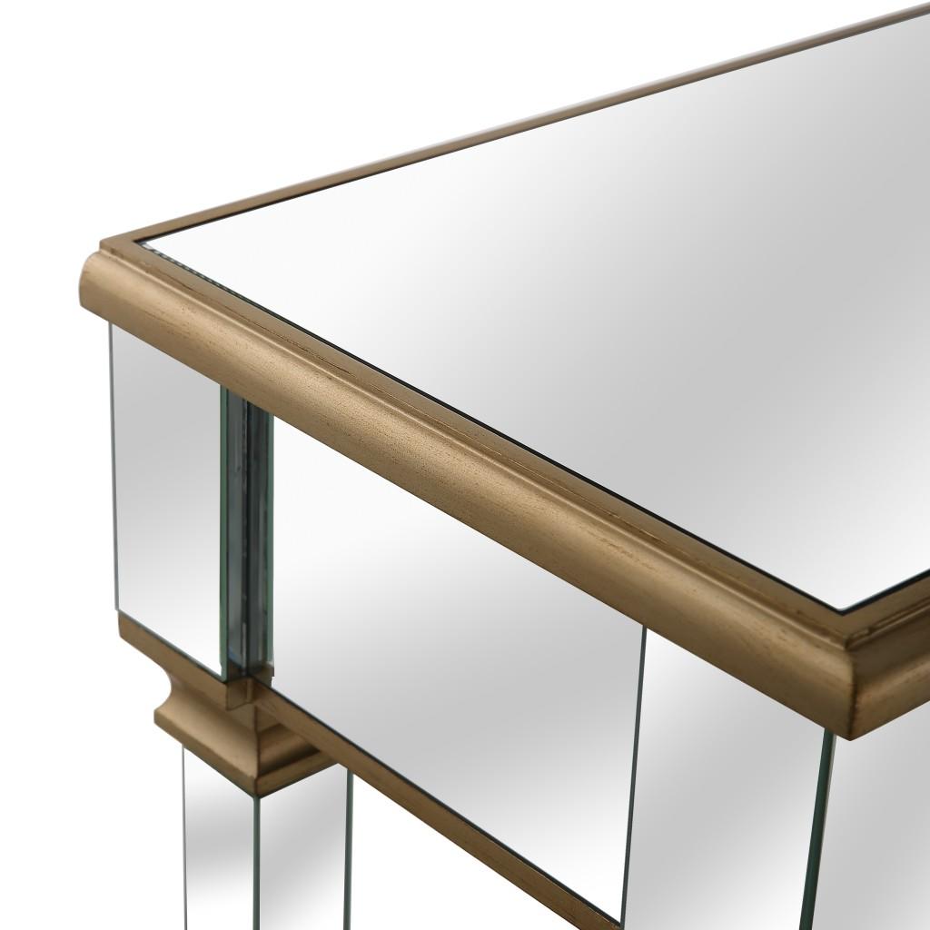 Gold Accent Console Table