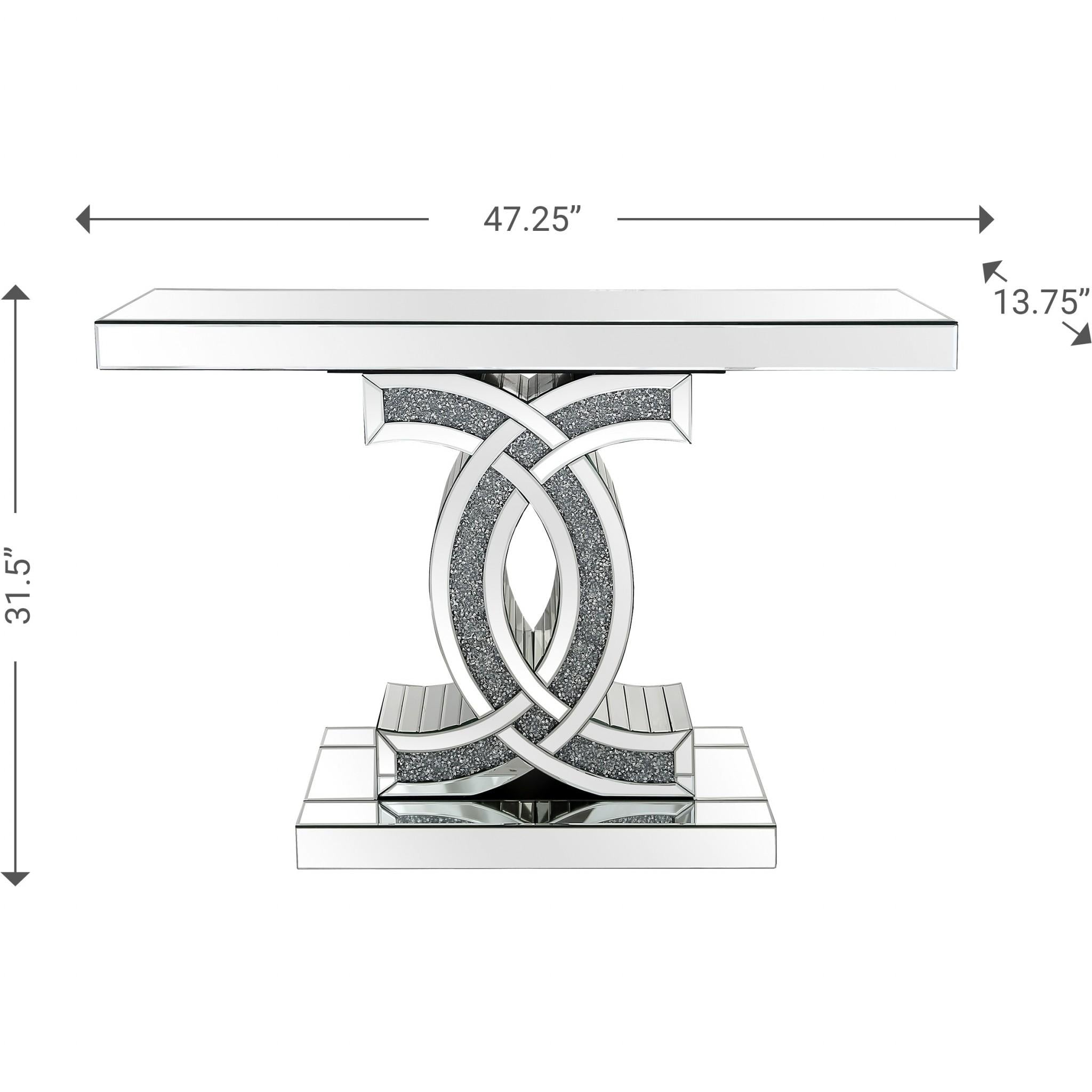 CC Silver Console Table