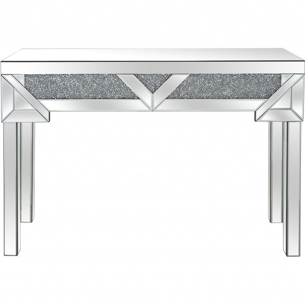 Sleek V Shaped Console Table