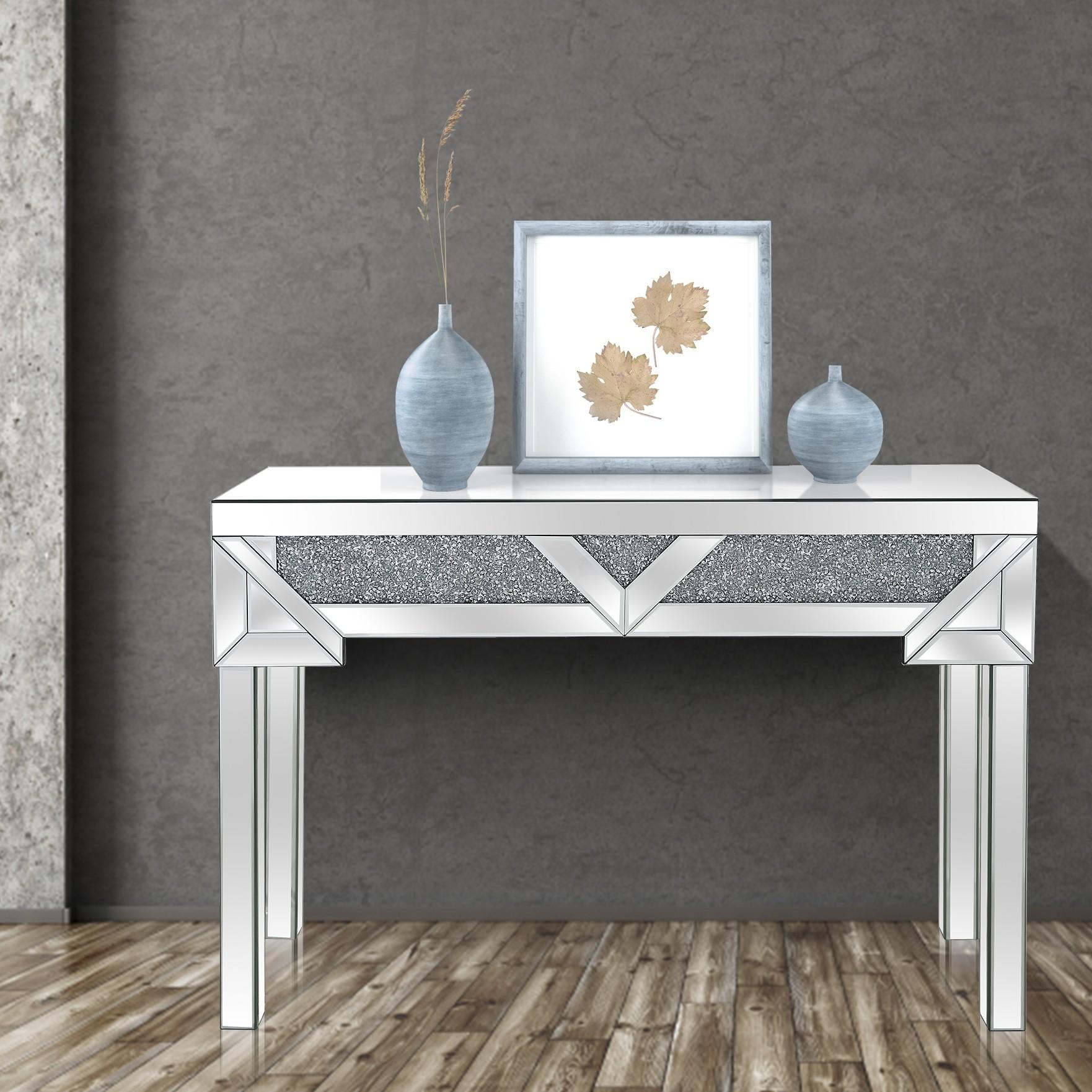 Sleek V Shaped Console Table