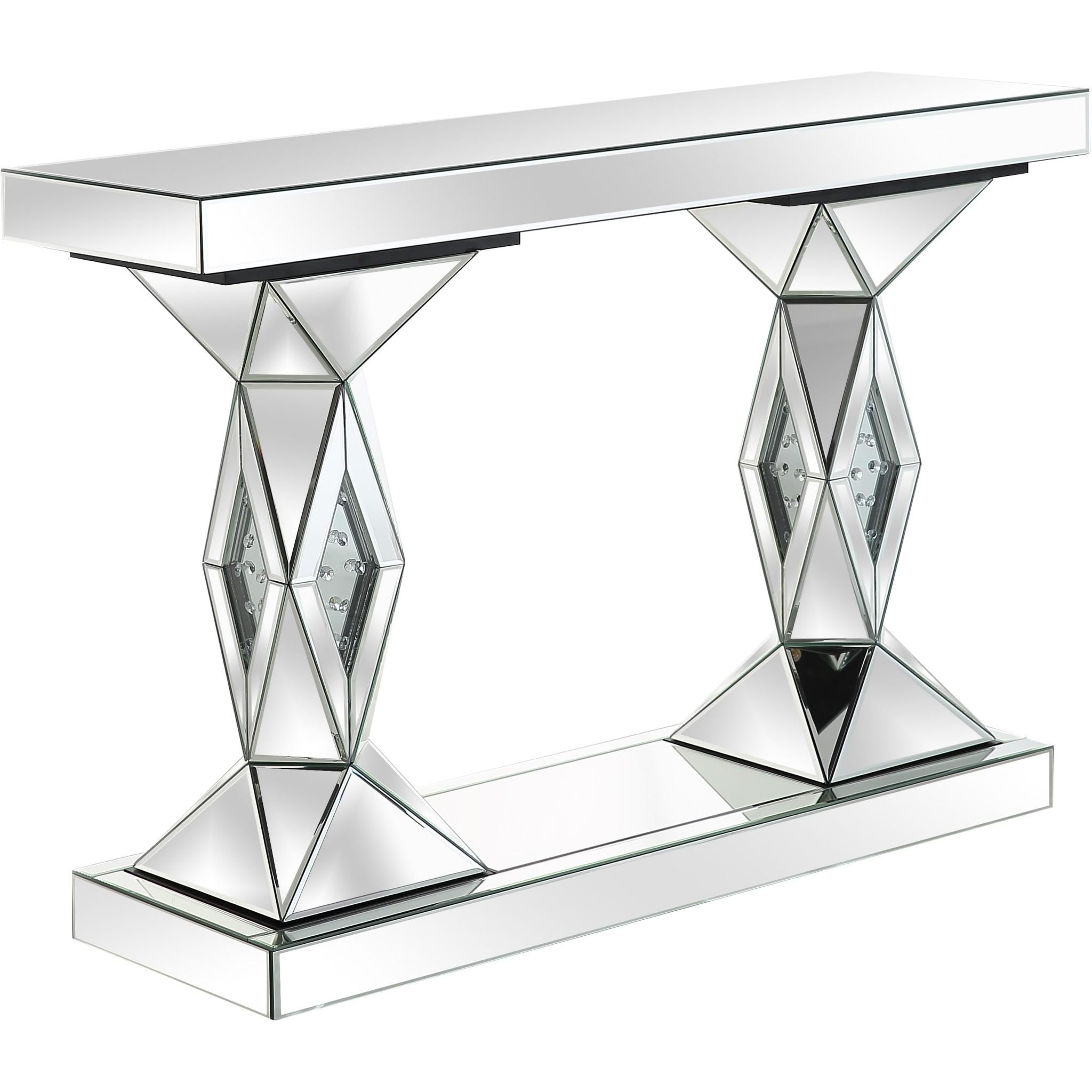 Silver Prism Console Table