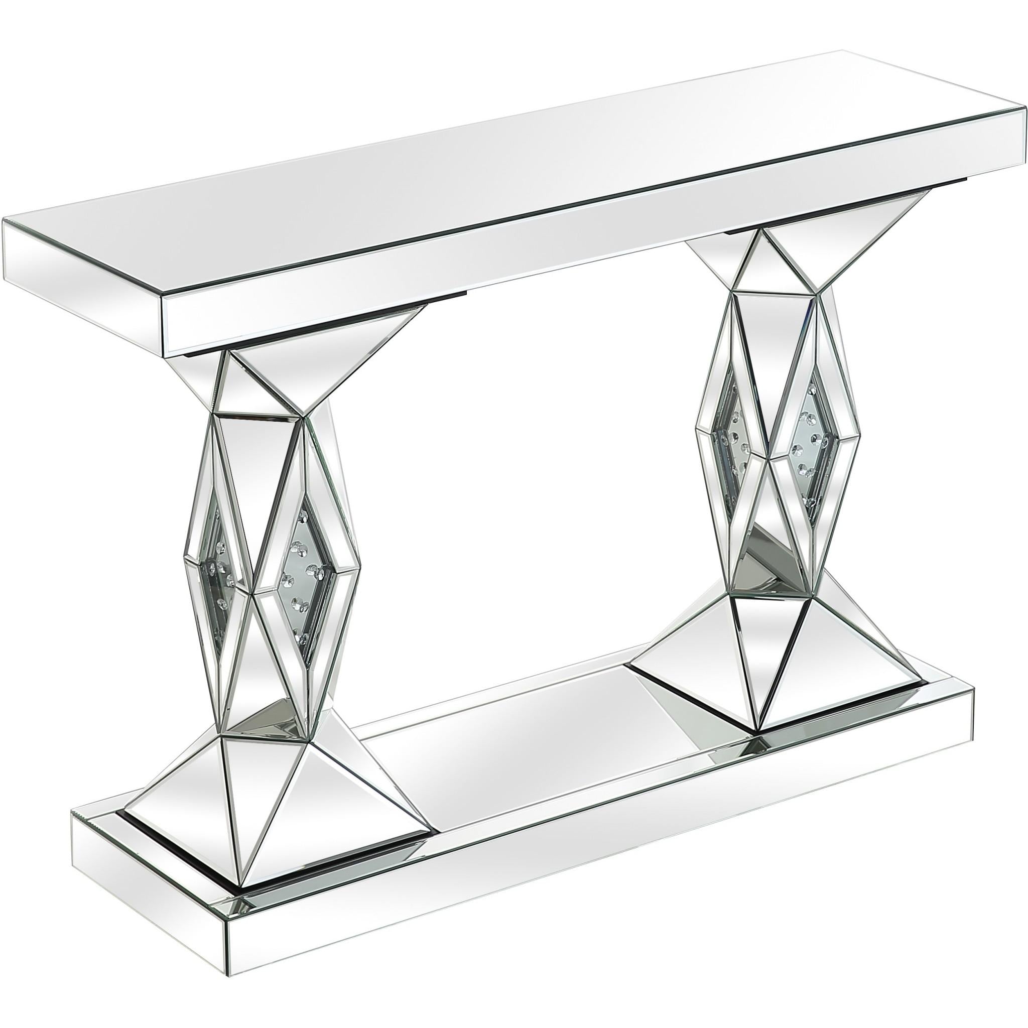 Silver Prism Console Table