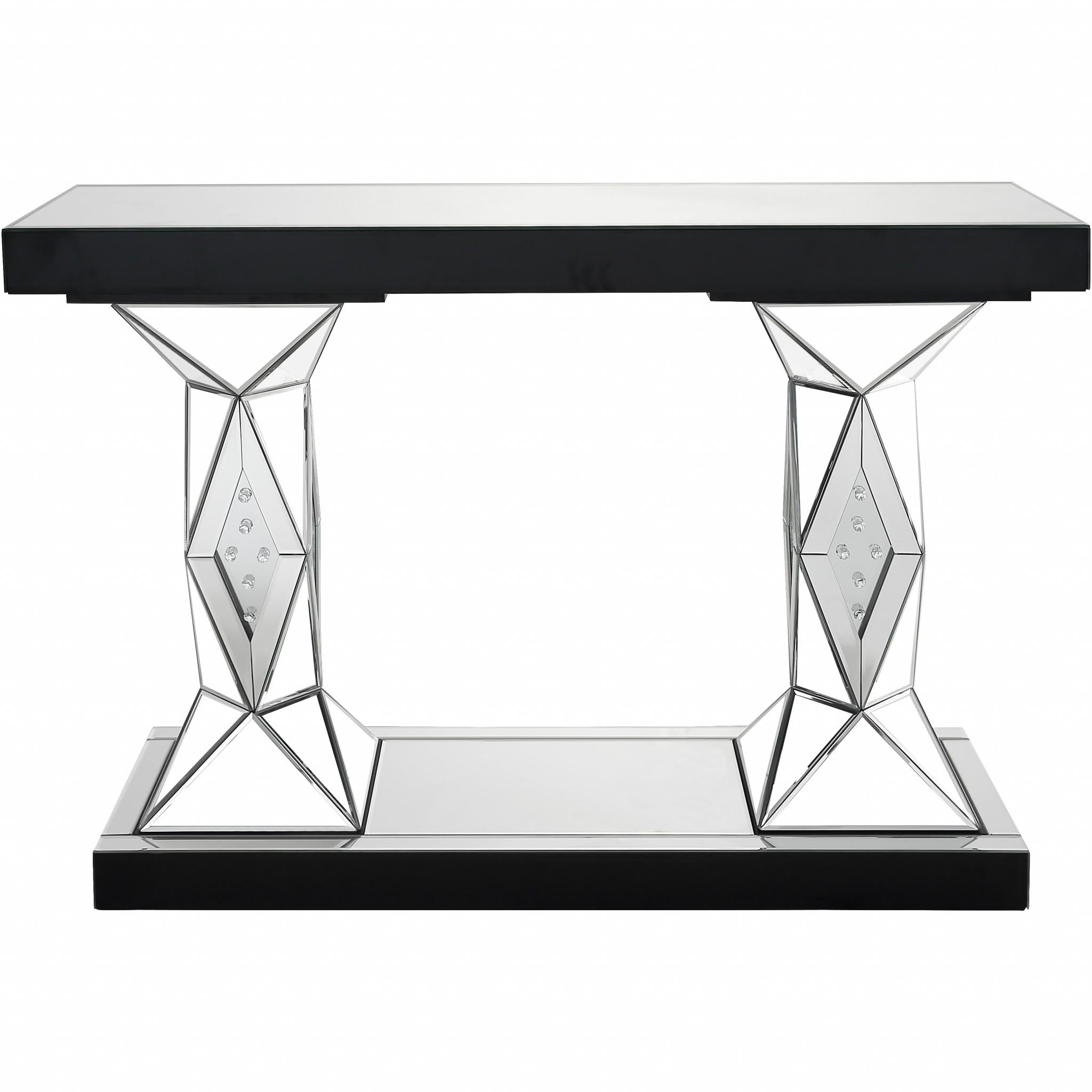 Silver Prism Console Table