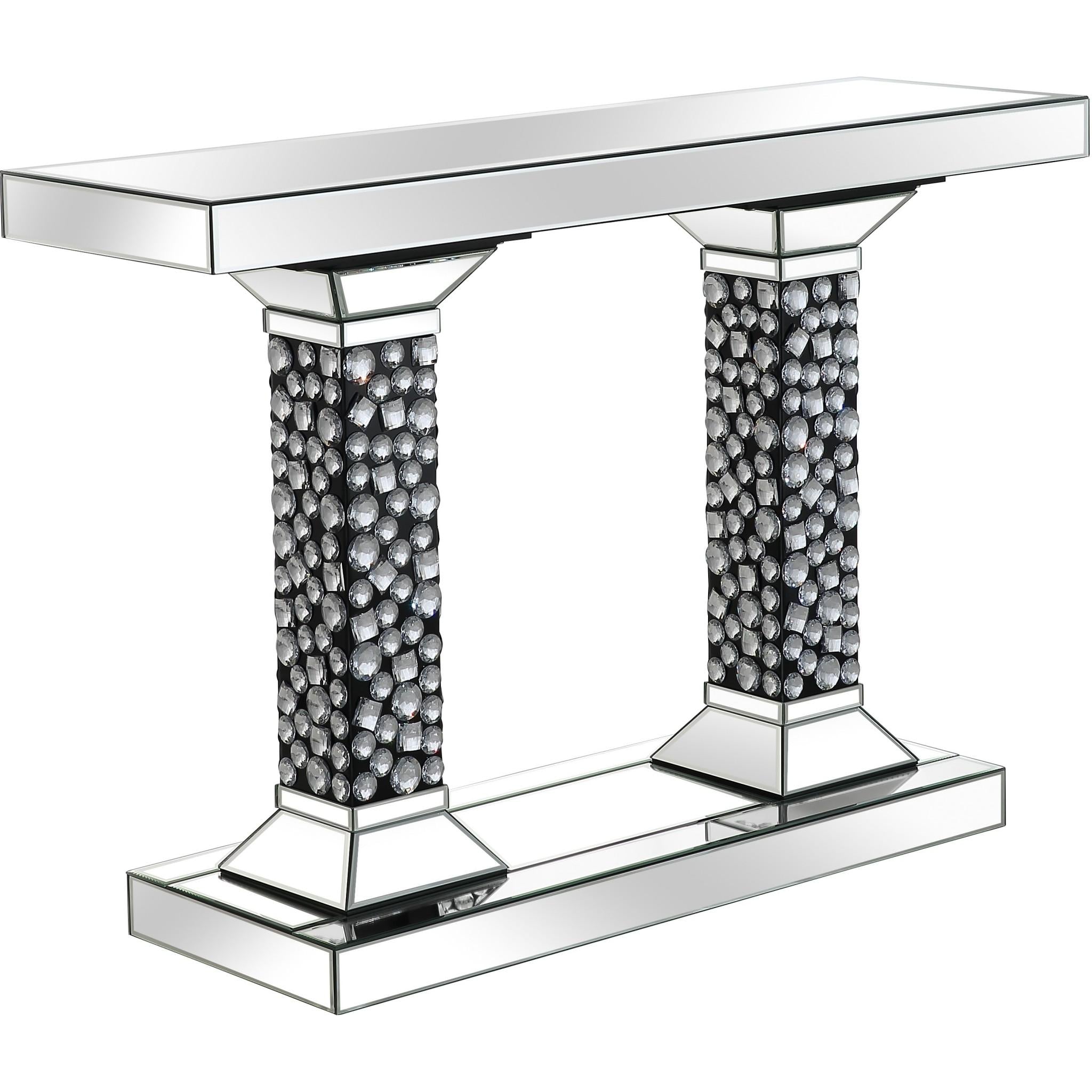 Beaded Pestestal Console Table