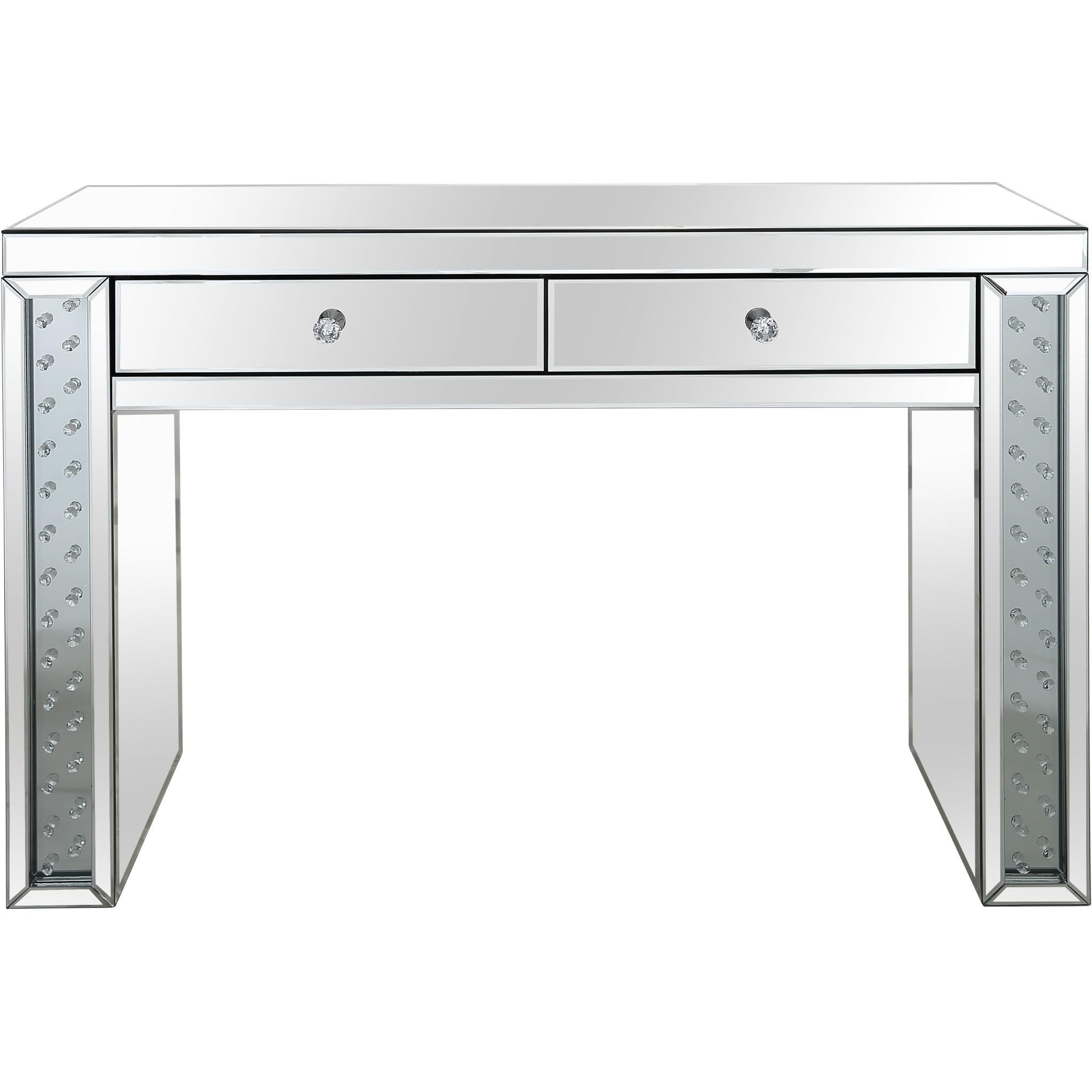 Encrusted Crystal Console Table