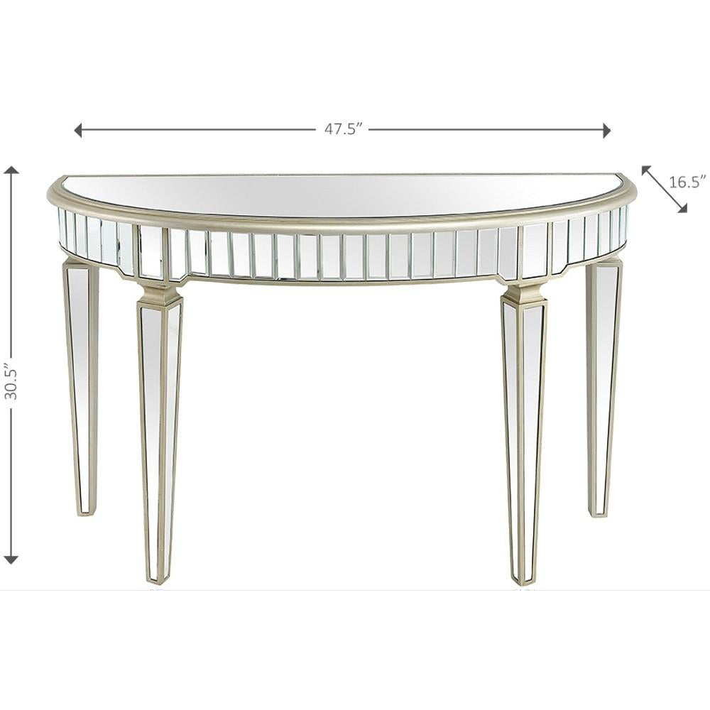 Gold Accented Console Table