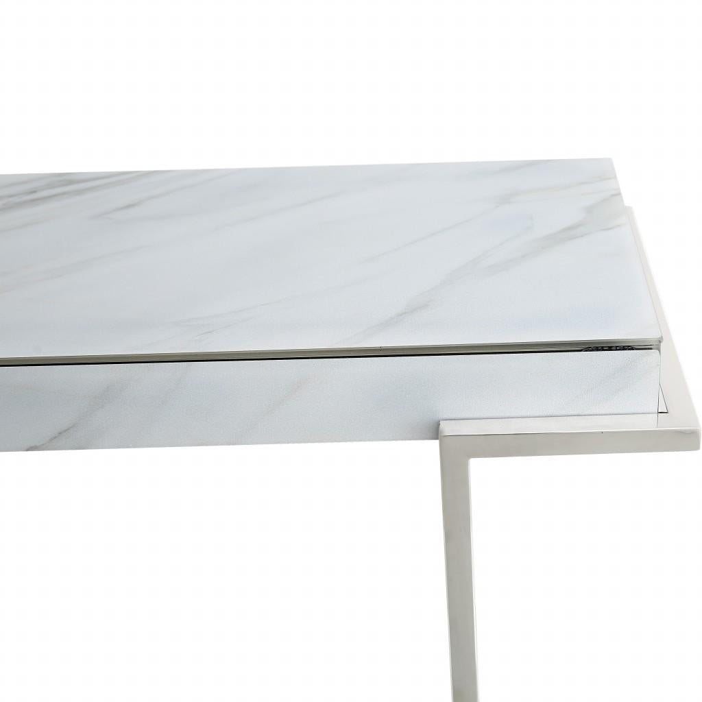 Marble Rectangular Console Table