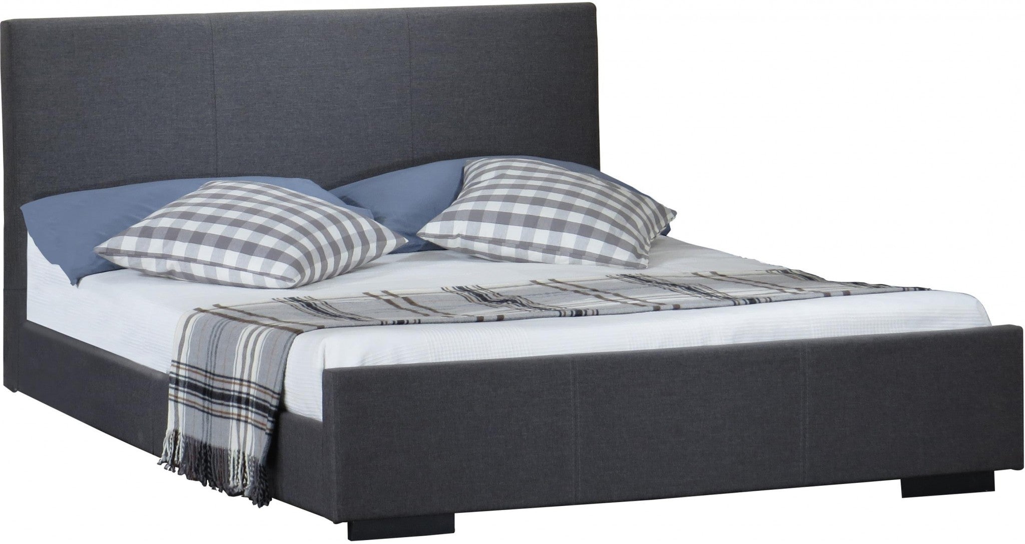 Grey Platform Twin Bed