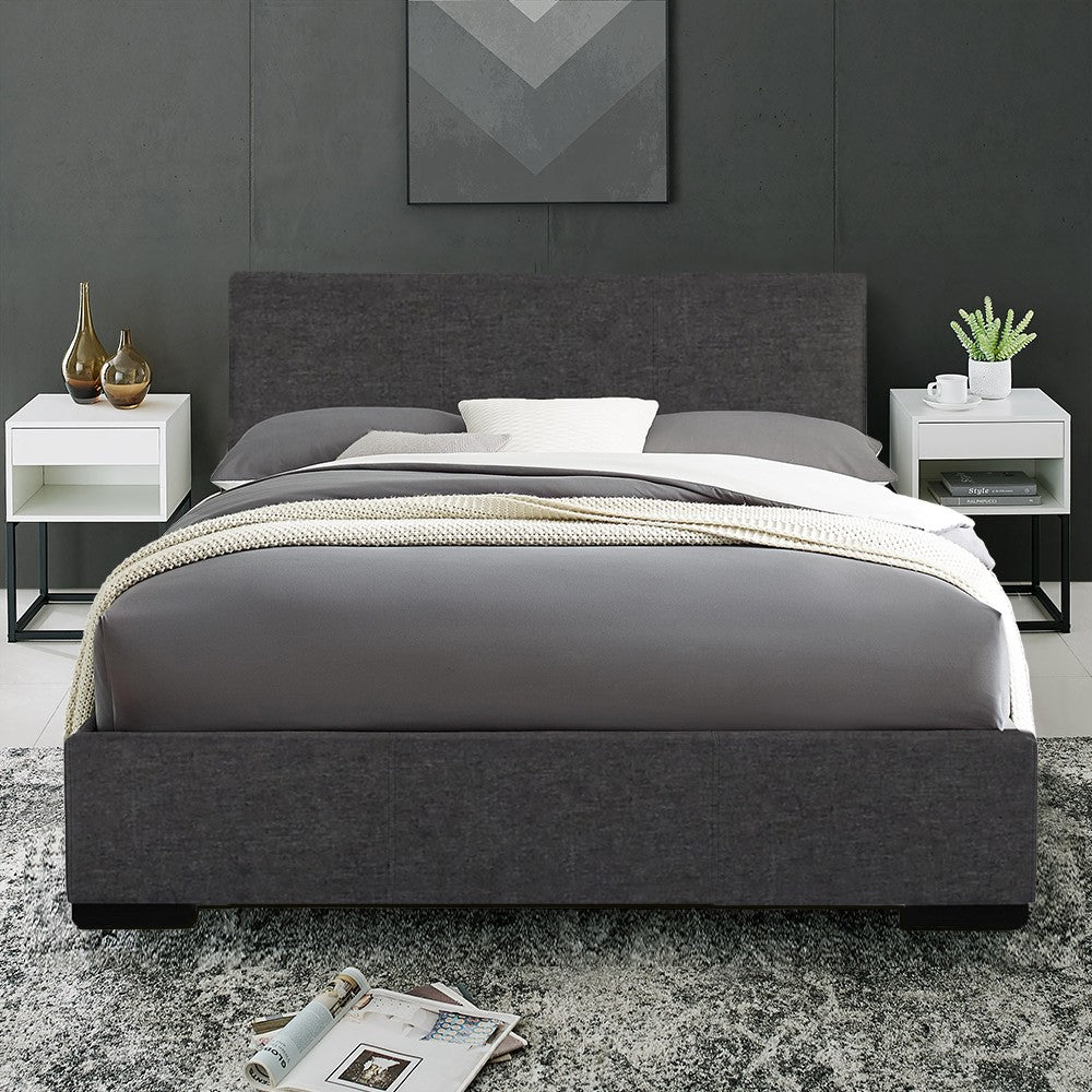 Grey Platform Full Bed