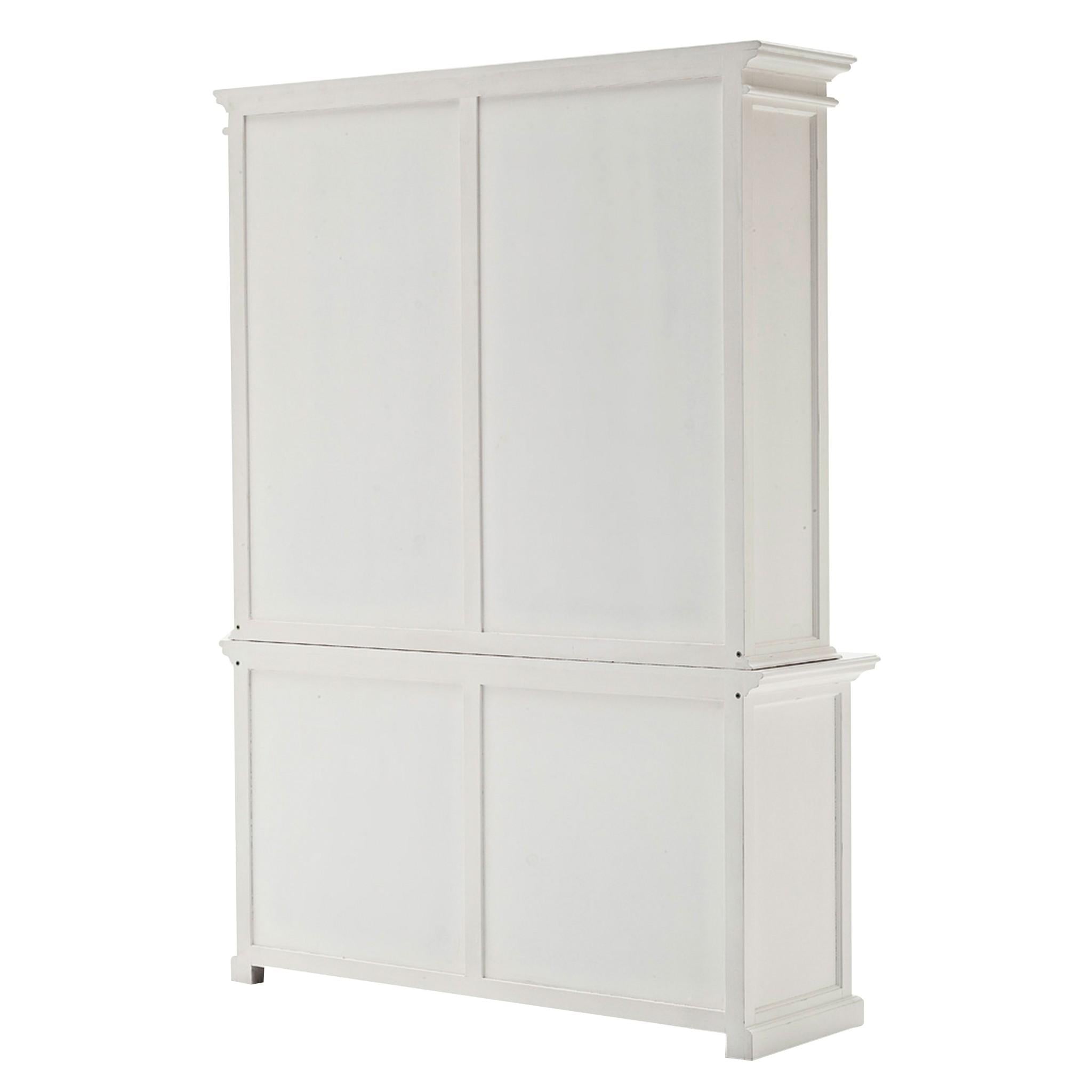 Classic White Hutch Bookcase Unit