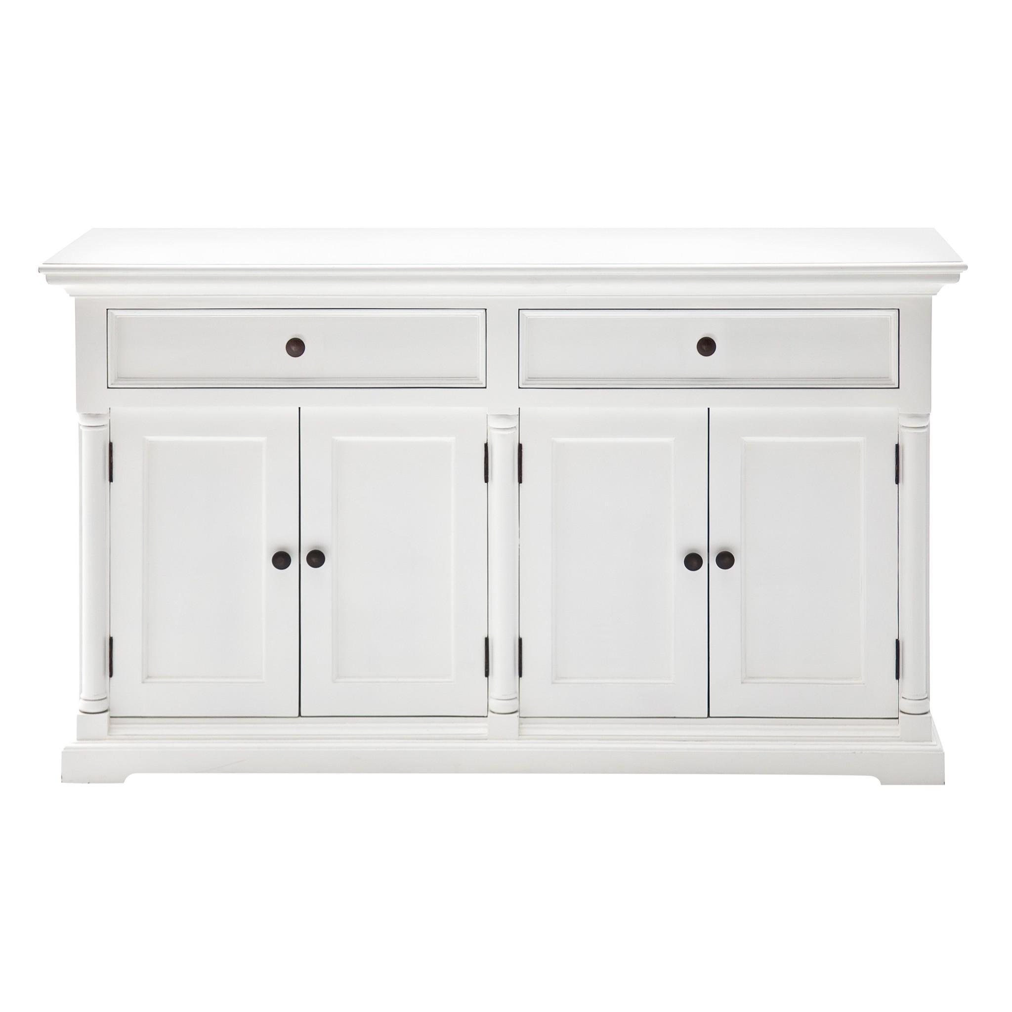 Classic White Hutch Cabinet