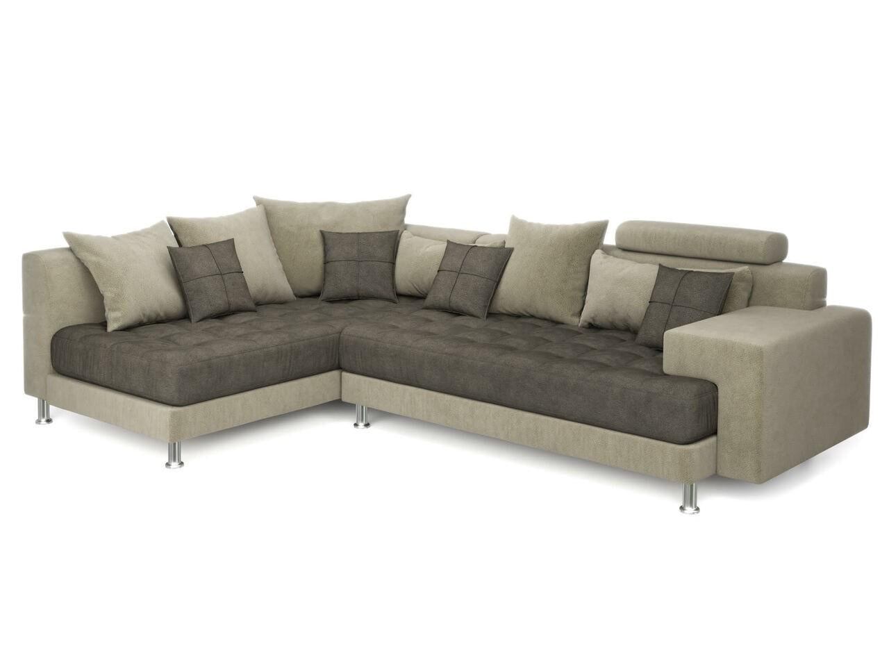 Hercules Gray Microfiber Two Piece Right Arm Sectional Sofa