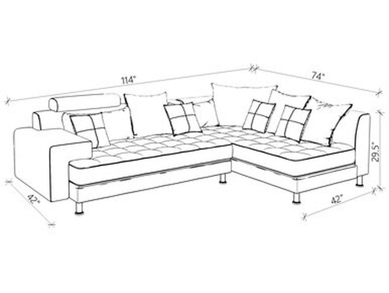 Hercules Gray Microfiber Two Piece Left Arm Sectional Sofa