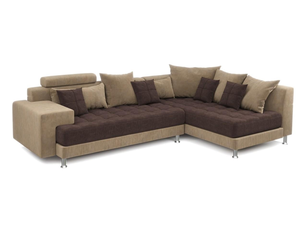 Hercules Dark Brown Microfiber Two Piece Right Arm Sectional Sofa