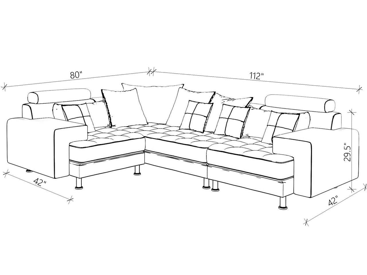 Hercules Gray Microfiber Three Piece Right Sectional Sofa