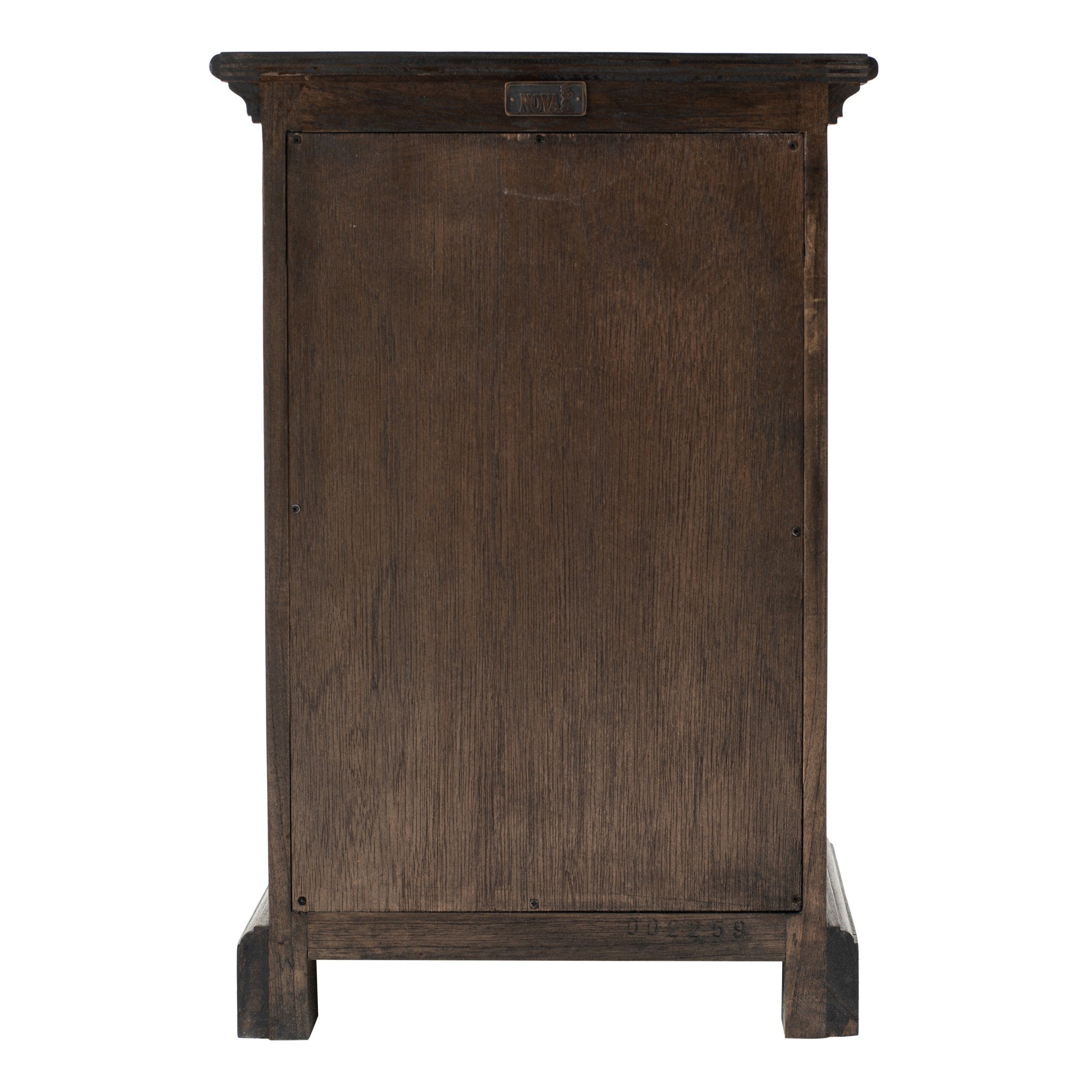 Black Wash Three Drawer Nightstand