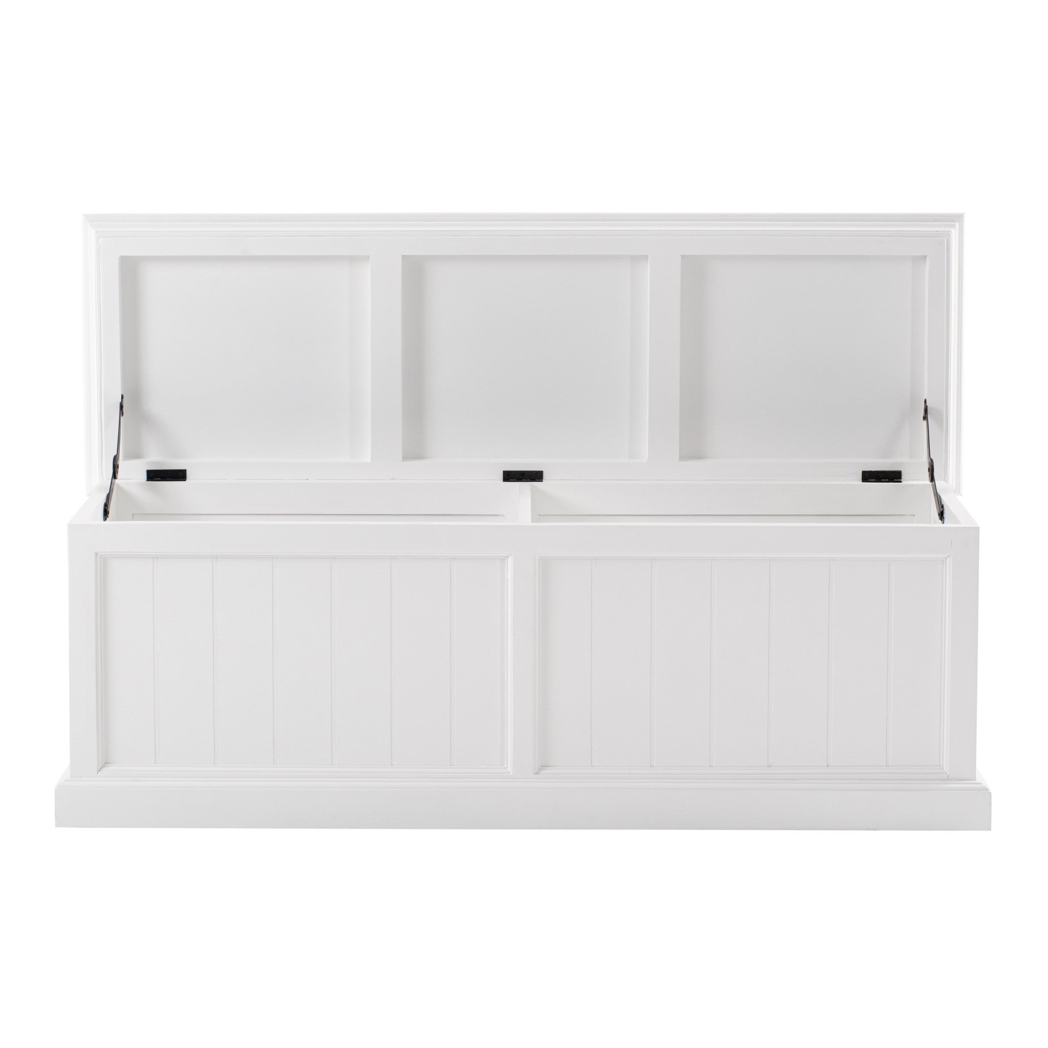 Classic White Paneled Storage Chest