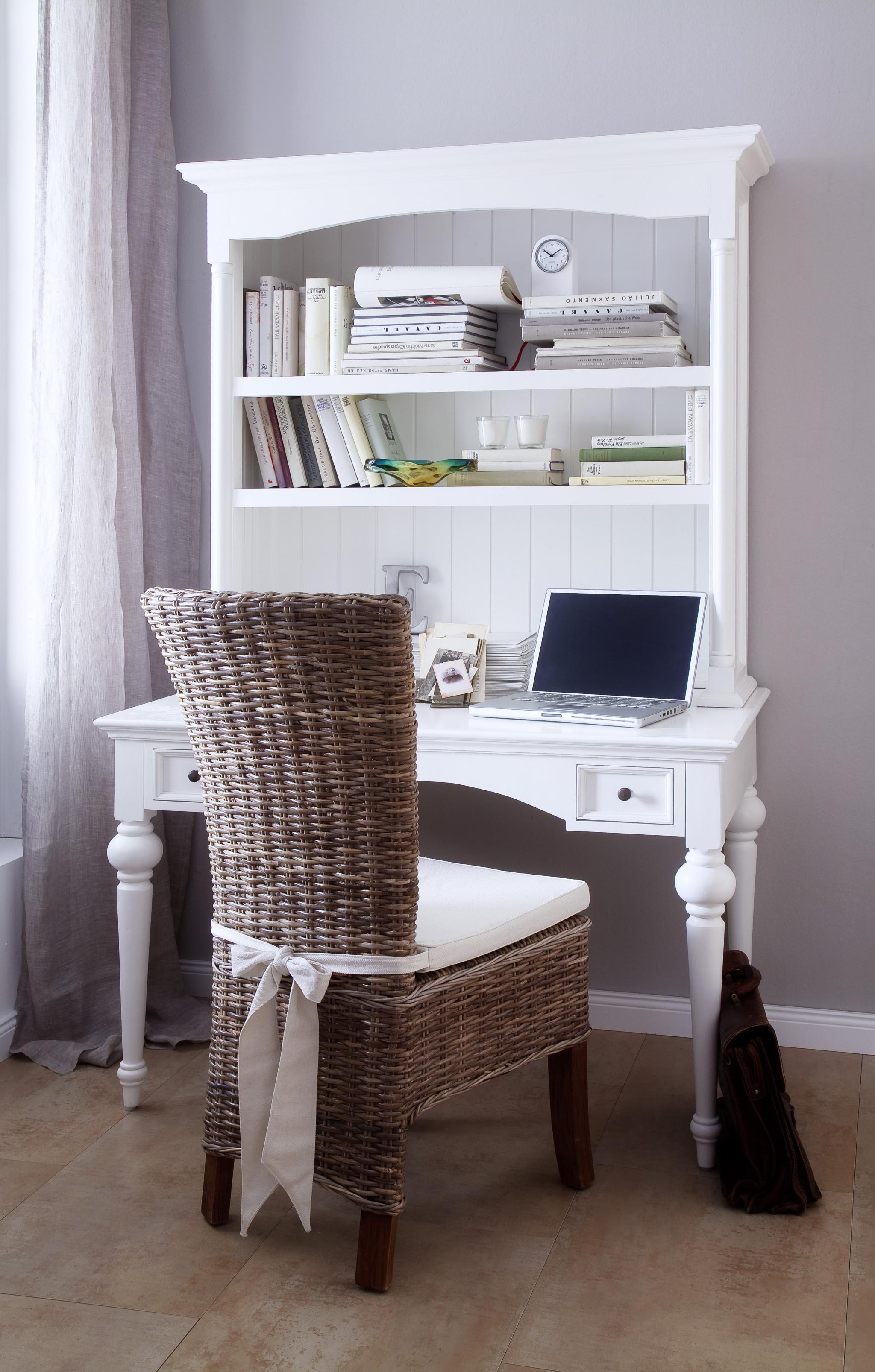 Antiqued White Provencial Writing or Computer Desk