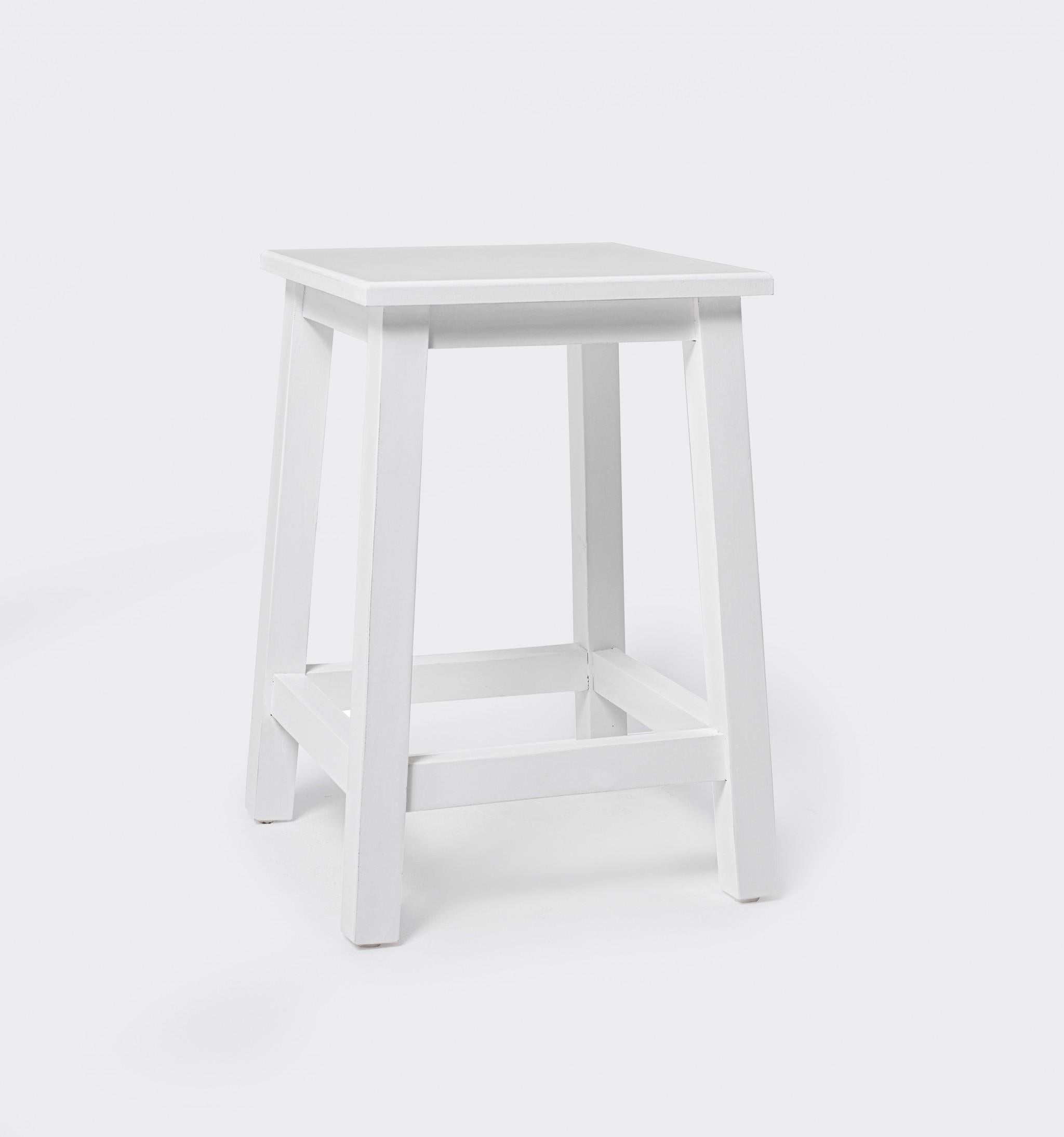 Classic White Stool