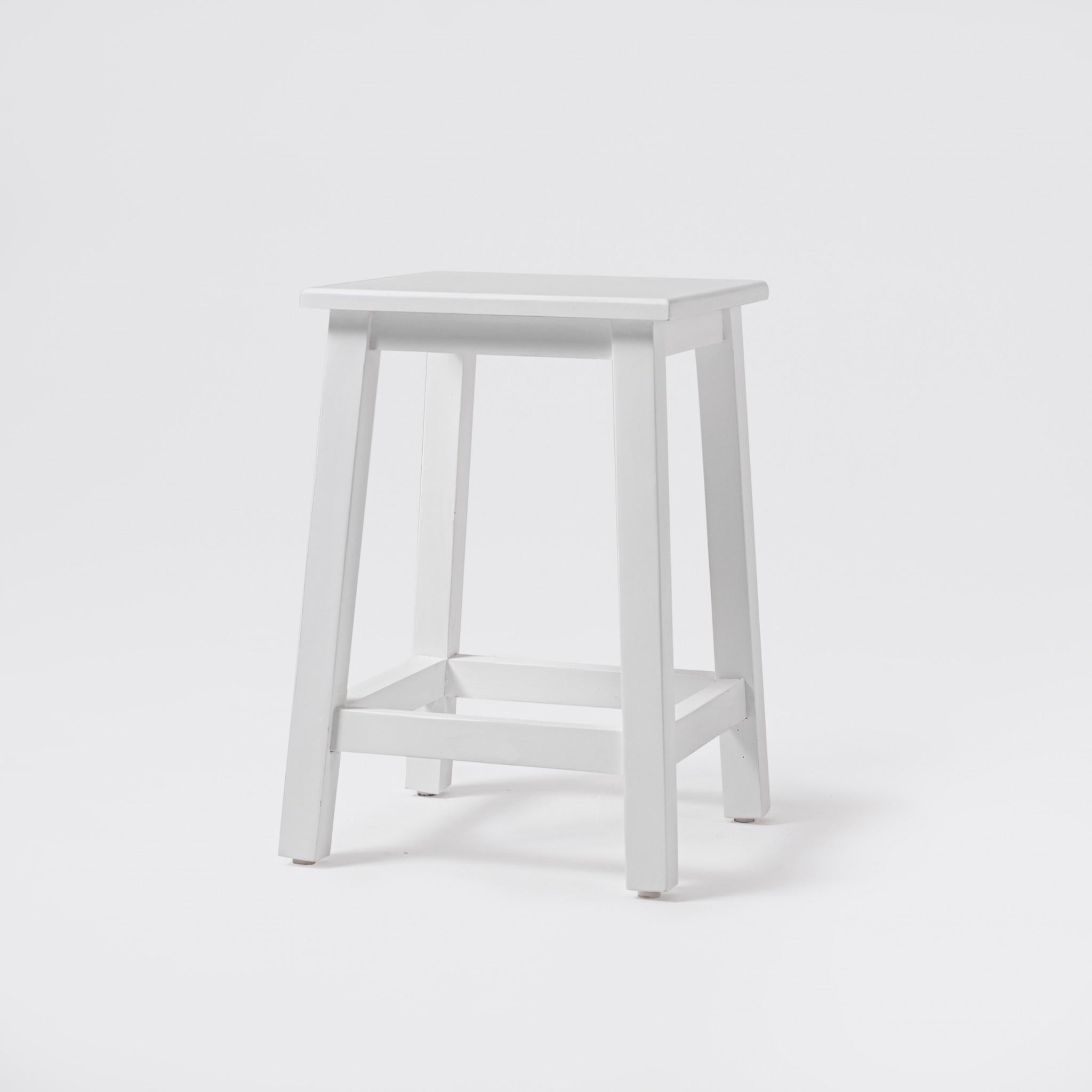 Classic White Stool