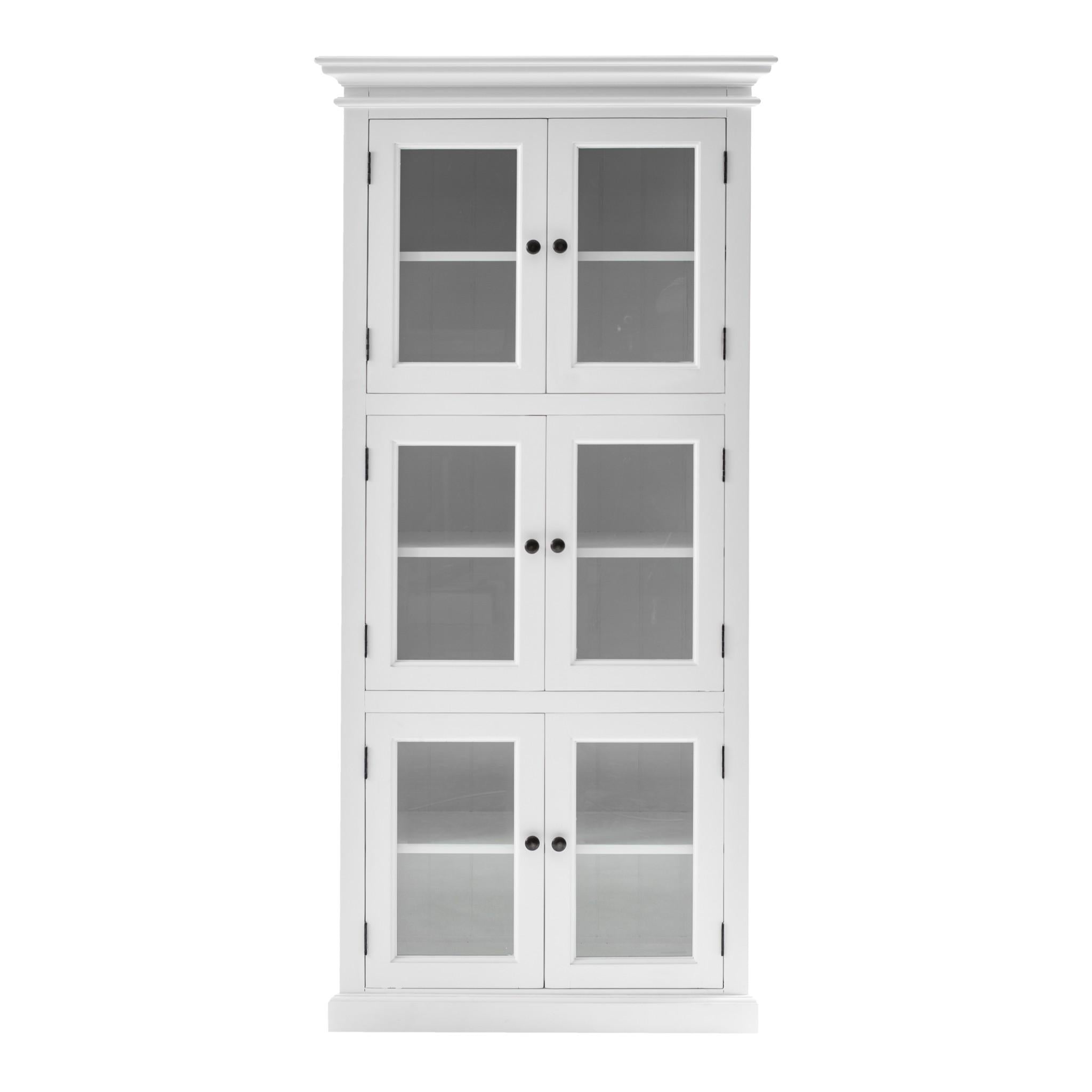 Classic White Three Level Storage Cabinet