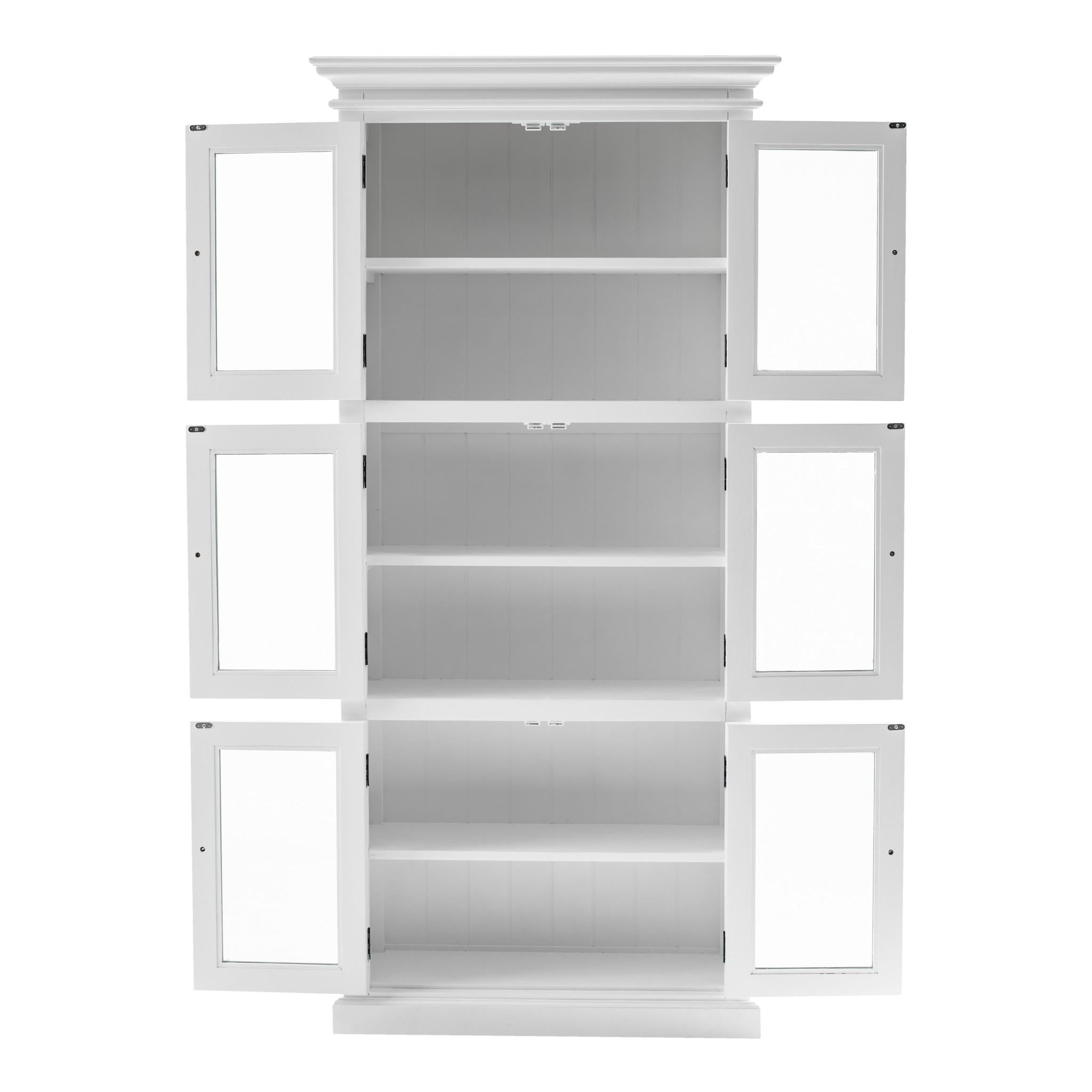 Classic White Three Level Storage Cabinet
