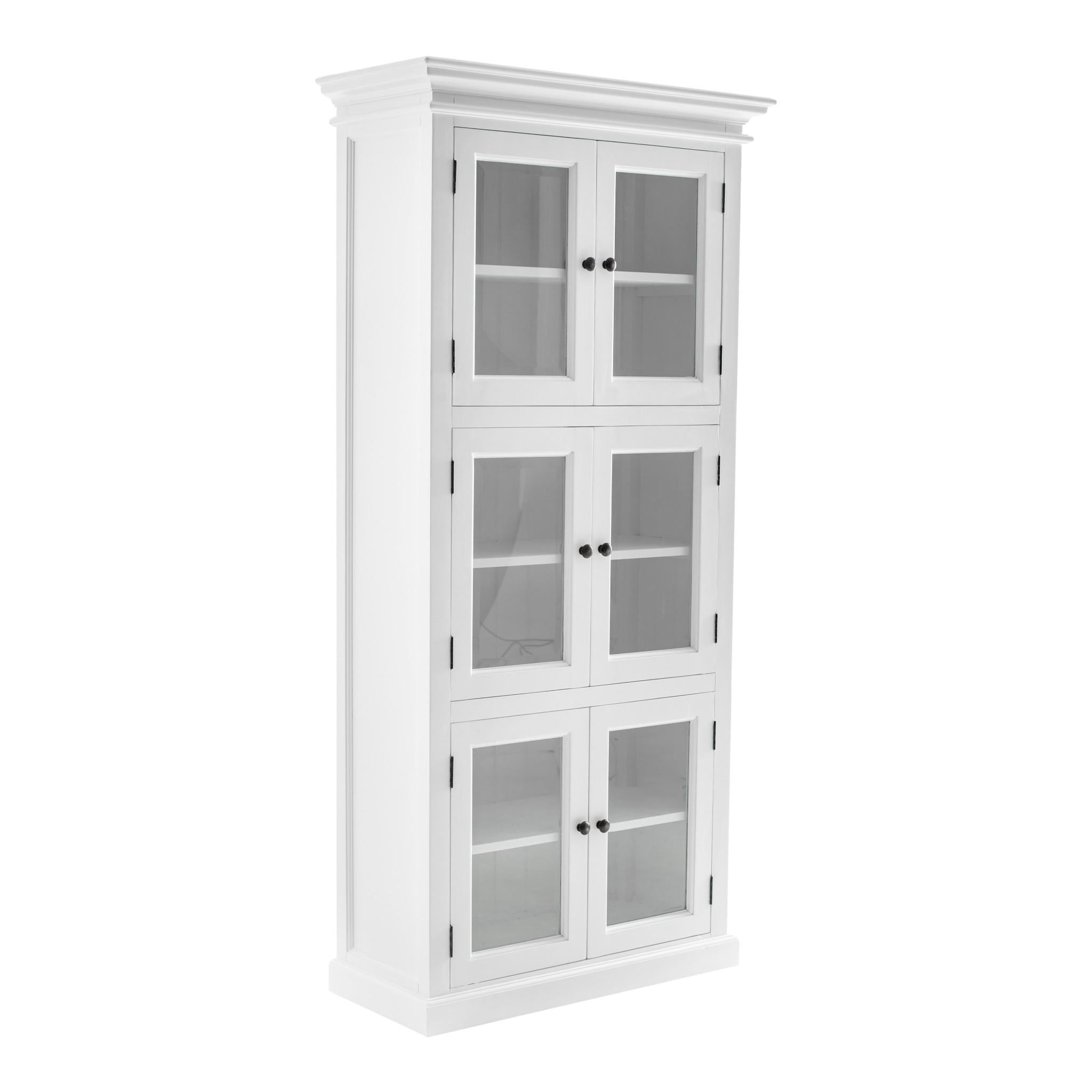 Classic White Three Level Storage Cabinet