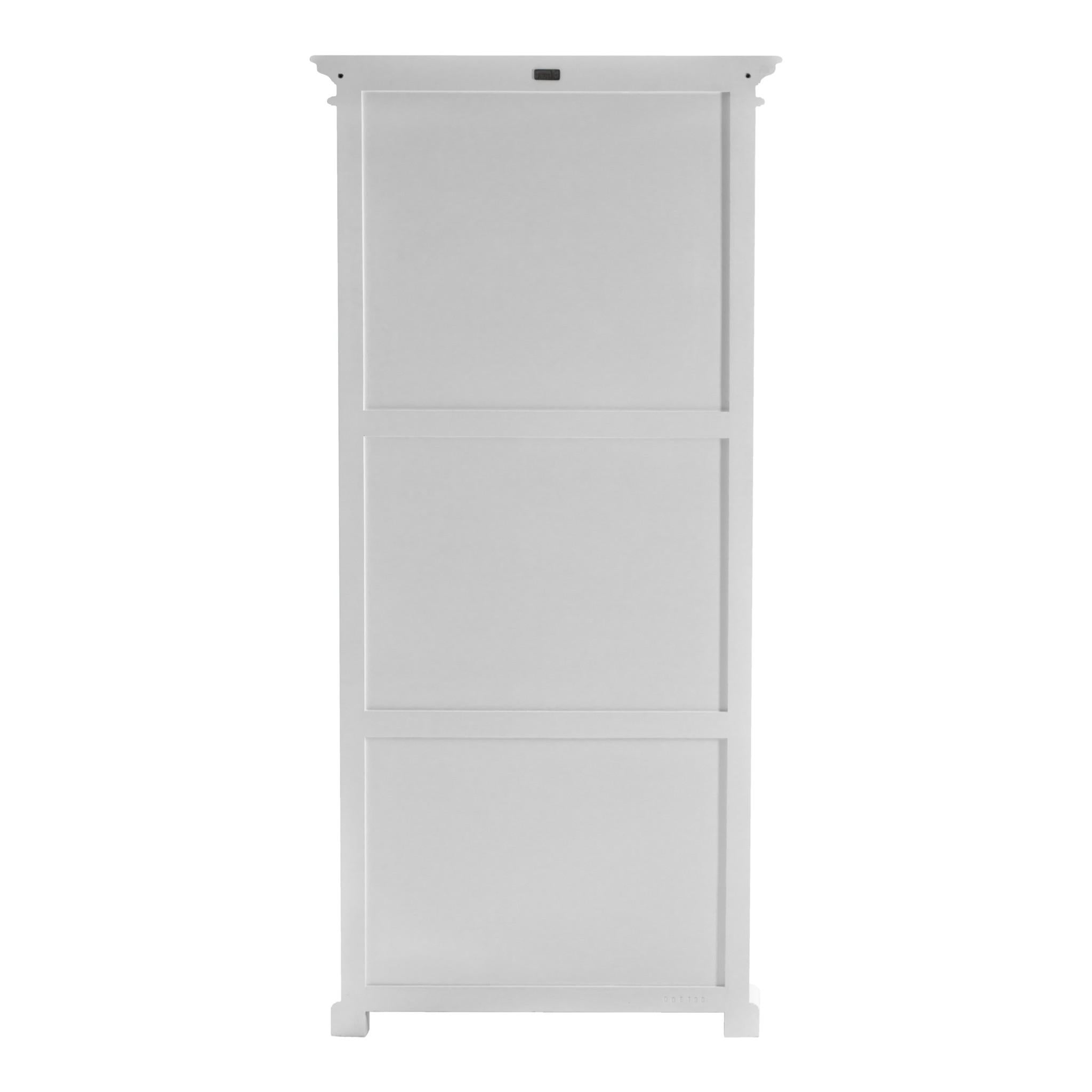 Classic White Three Level Storage Cabinet