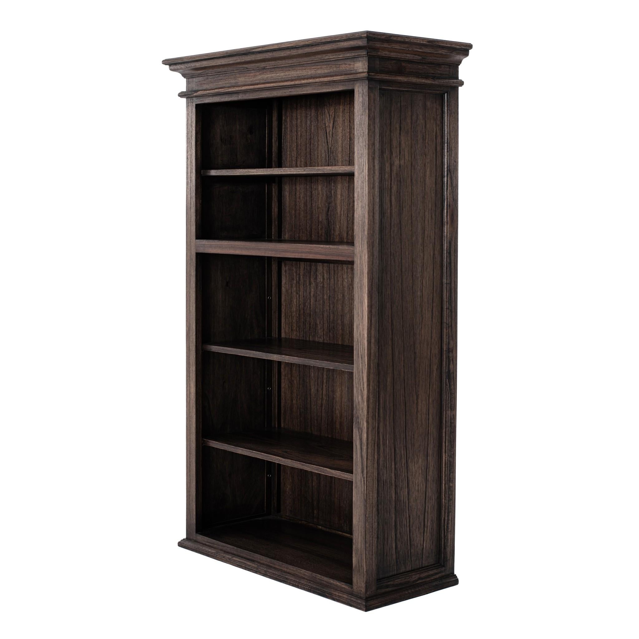 Black Wash Bookshelf Hutch