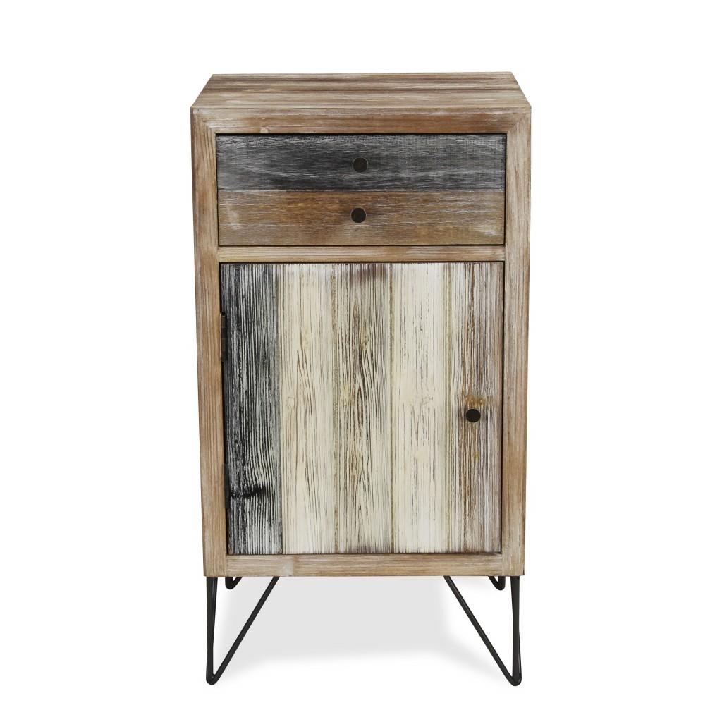 Modern Urban Rustic End or Side Table