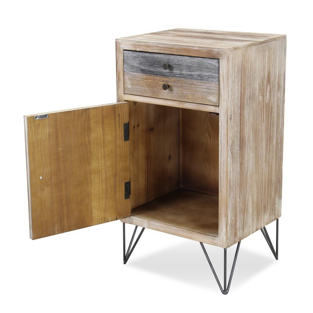 Modern Urban Rustic End or Side Table