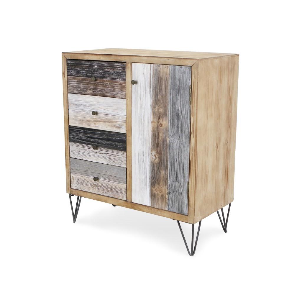 Modern Urban Rustic Accent Storage Cabinet