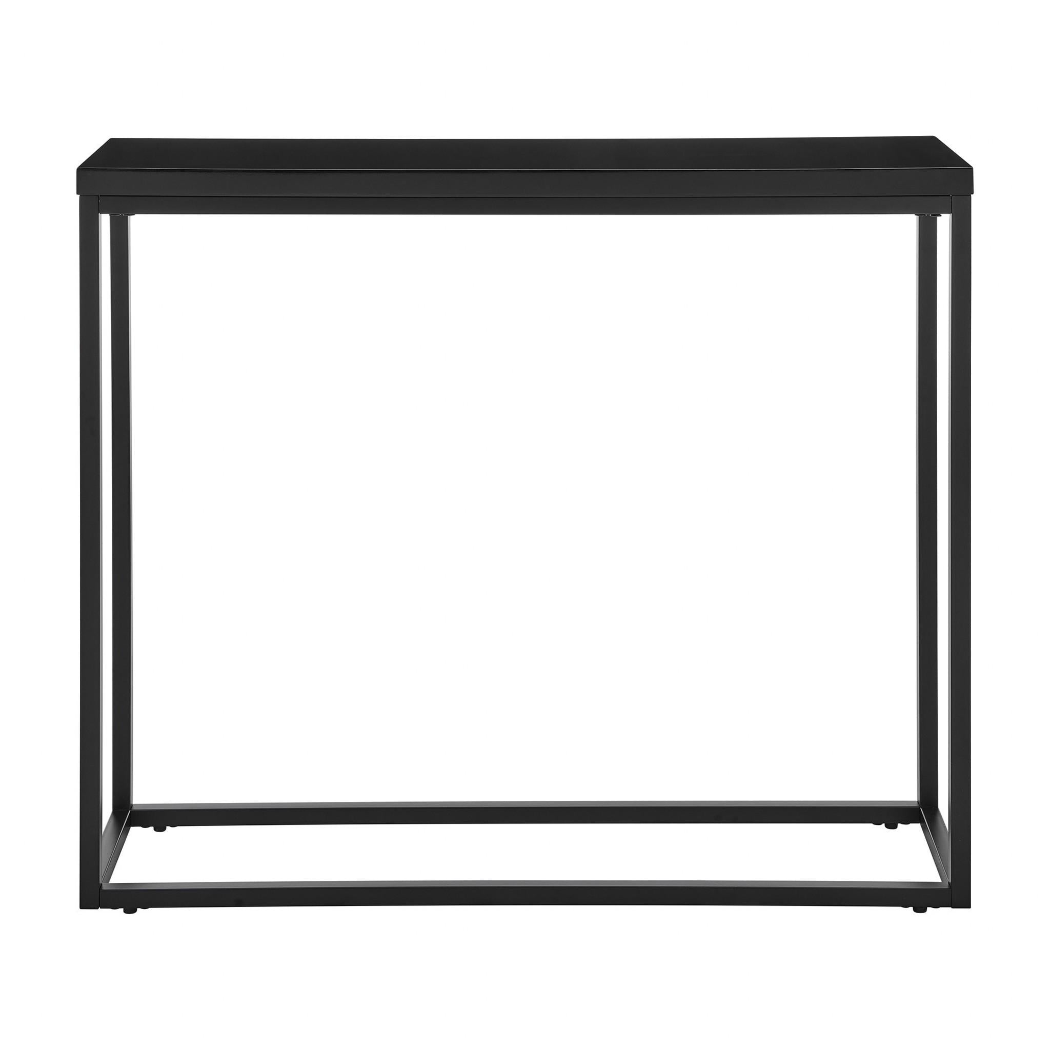 Modern Black Gloss on Black Console Table