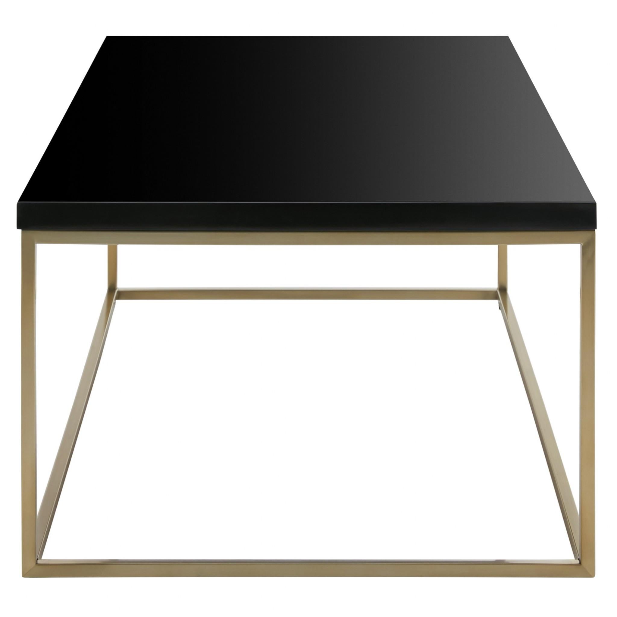 Black on Gold High Gloss Coffee Table