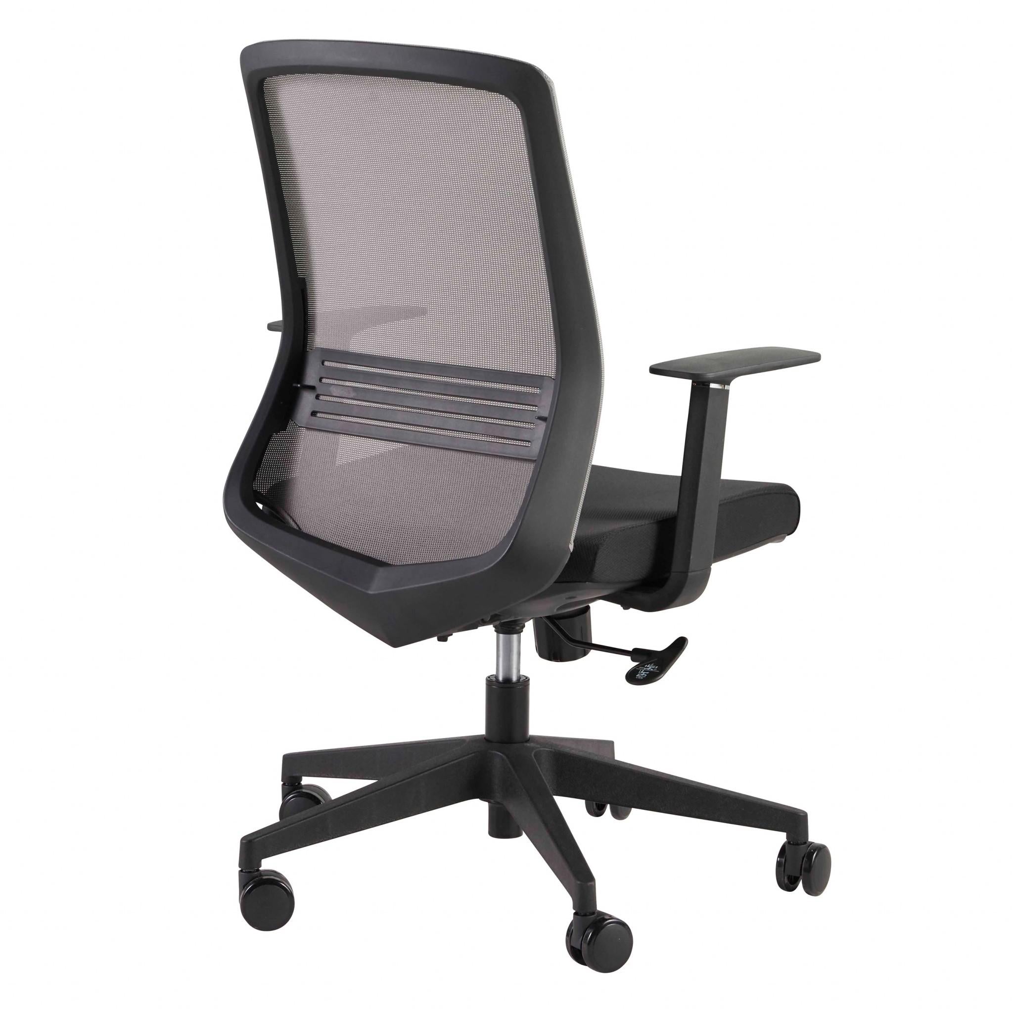 Black and Gray Mesh High Back Office Chair