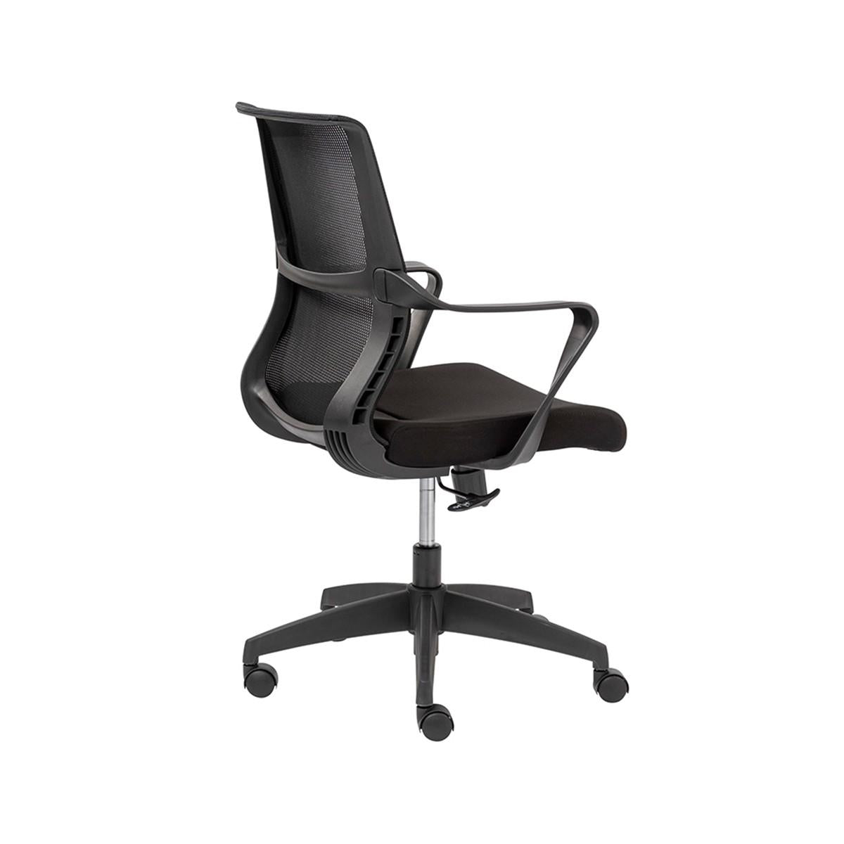 Black Ergo Mesh Adjustable Rolling Office Chair