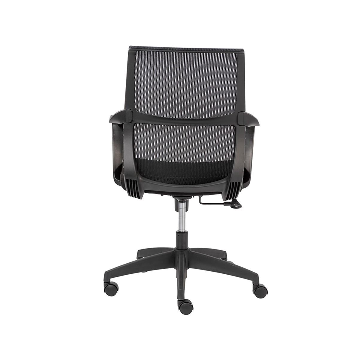 Black Ergo Mesh Adjustable Rolling Office Chair